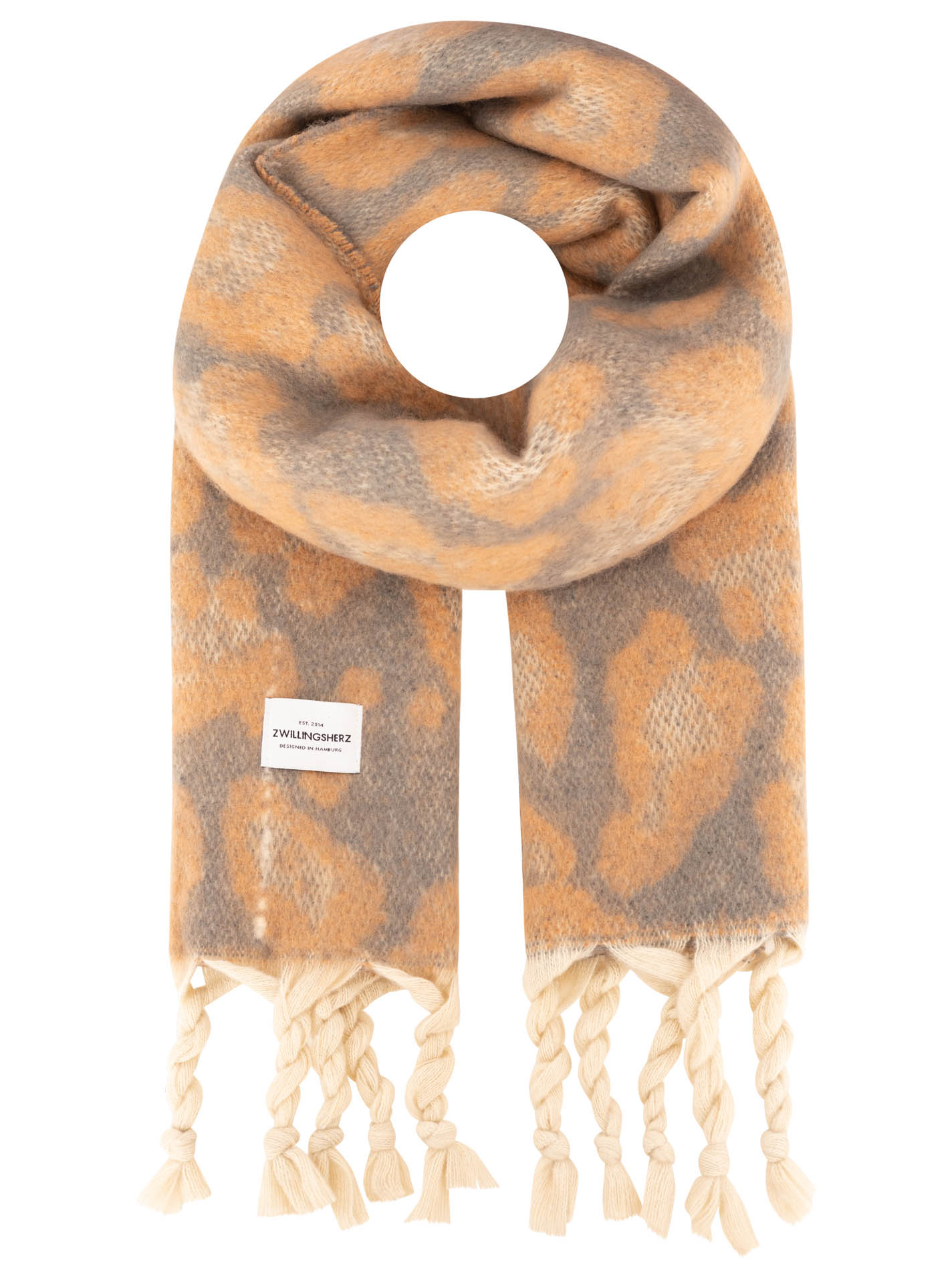 XXL Big Scarf "Leo & Tassel"