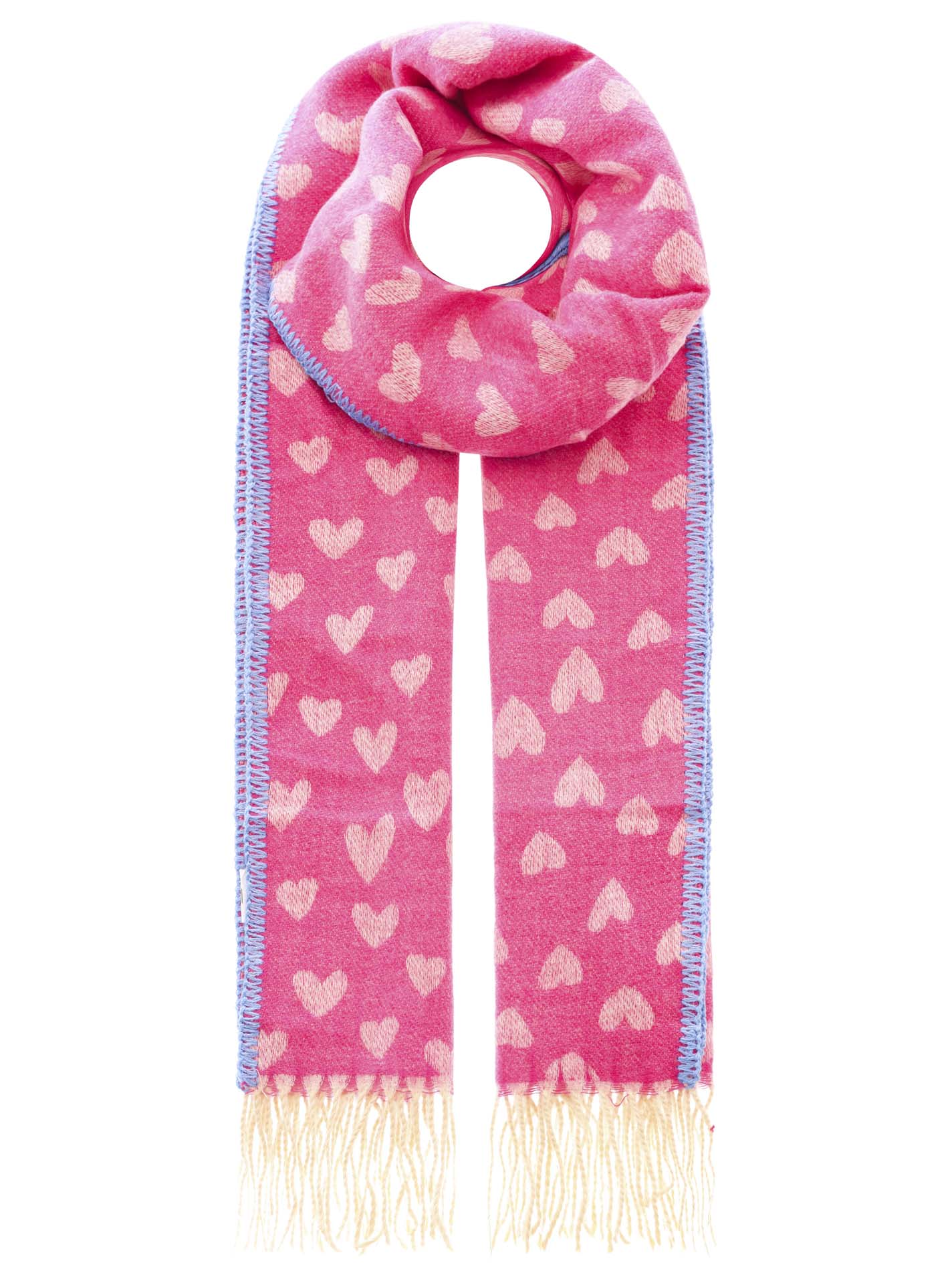 Kuschelschal Viskose Mix "Herz & Stitch"