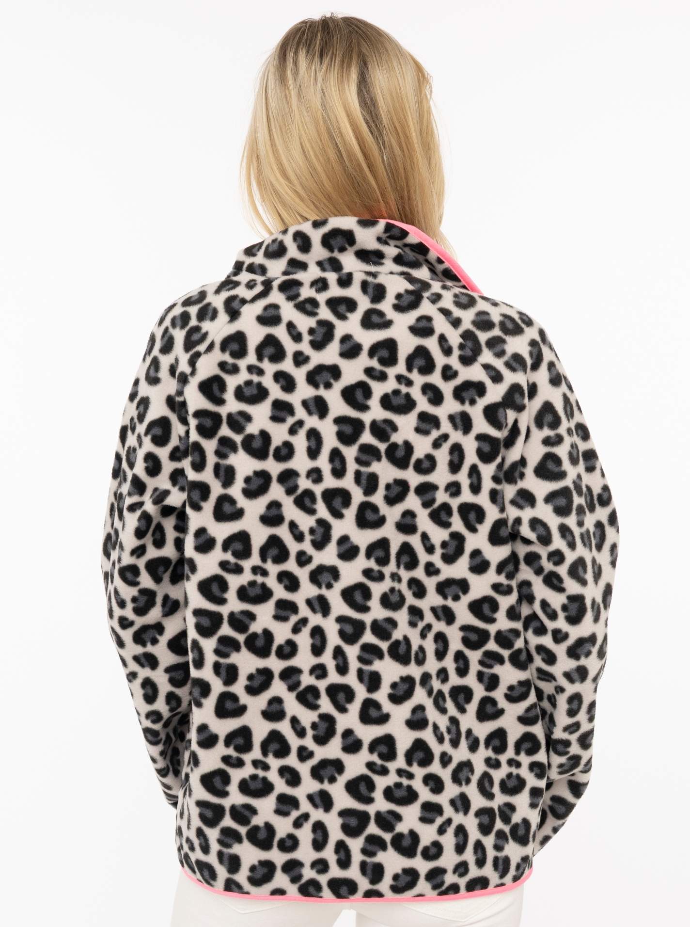 Fleece Cardigan "Neon Leo"