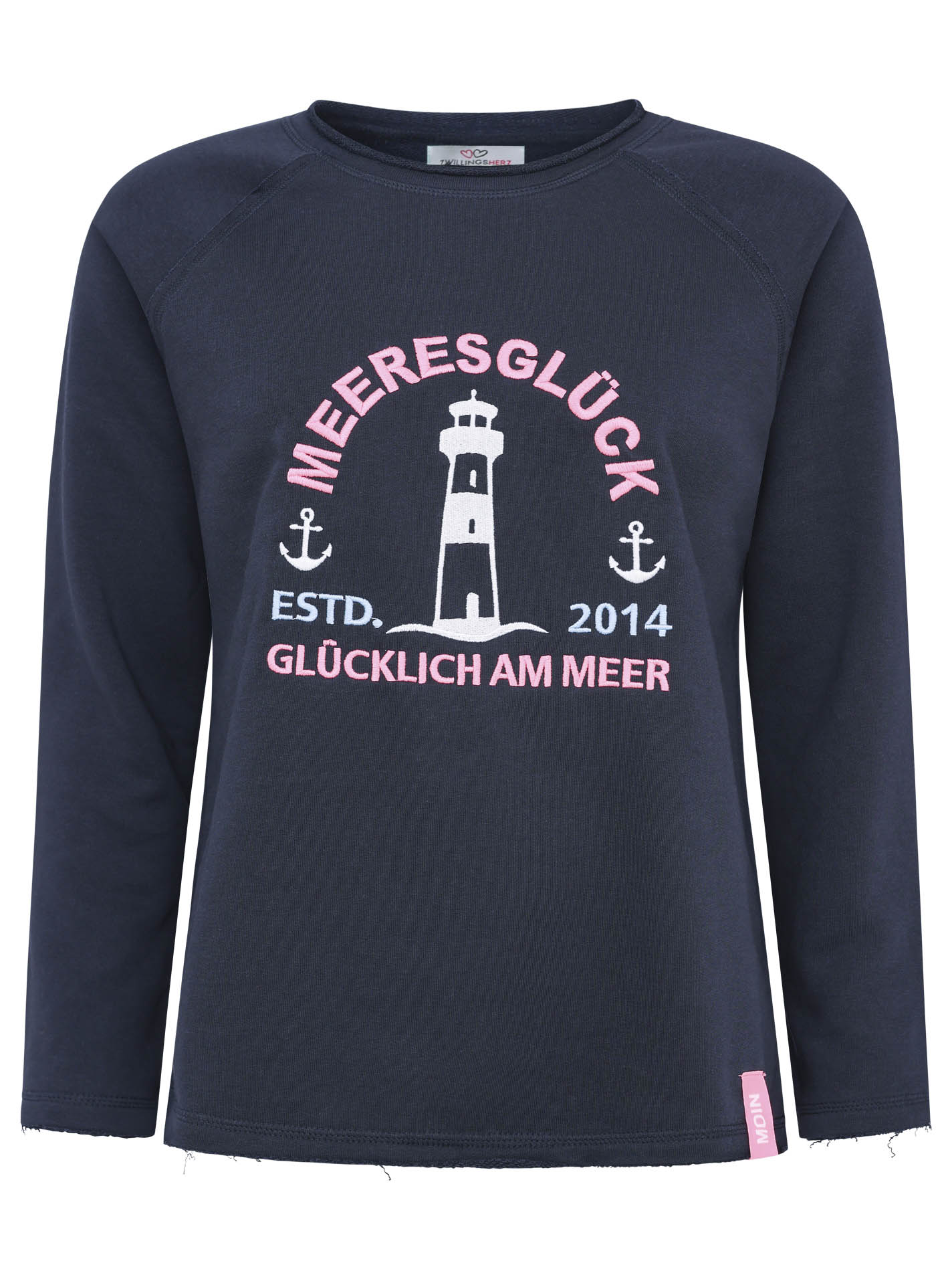 Longsleeve Sweatshirt "Glücklich am Meer"