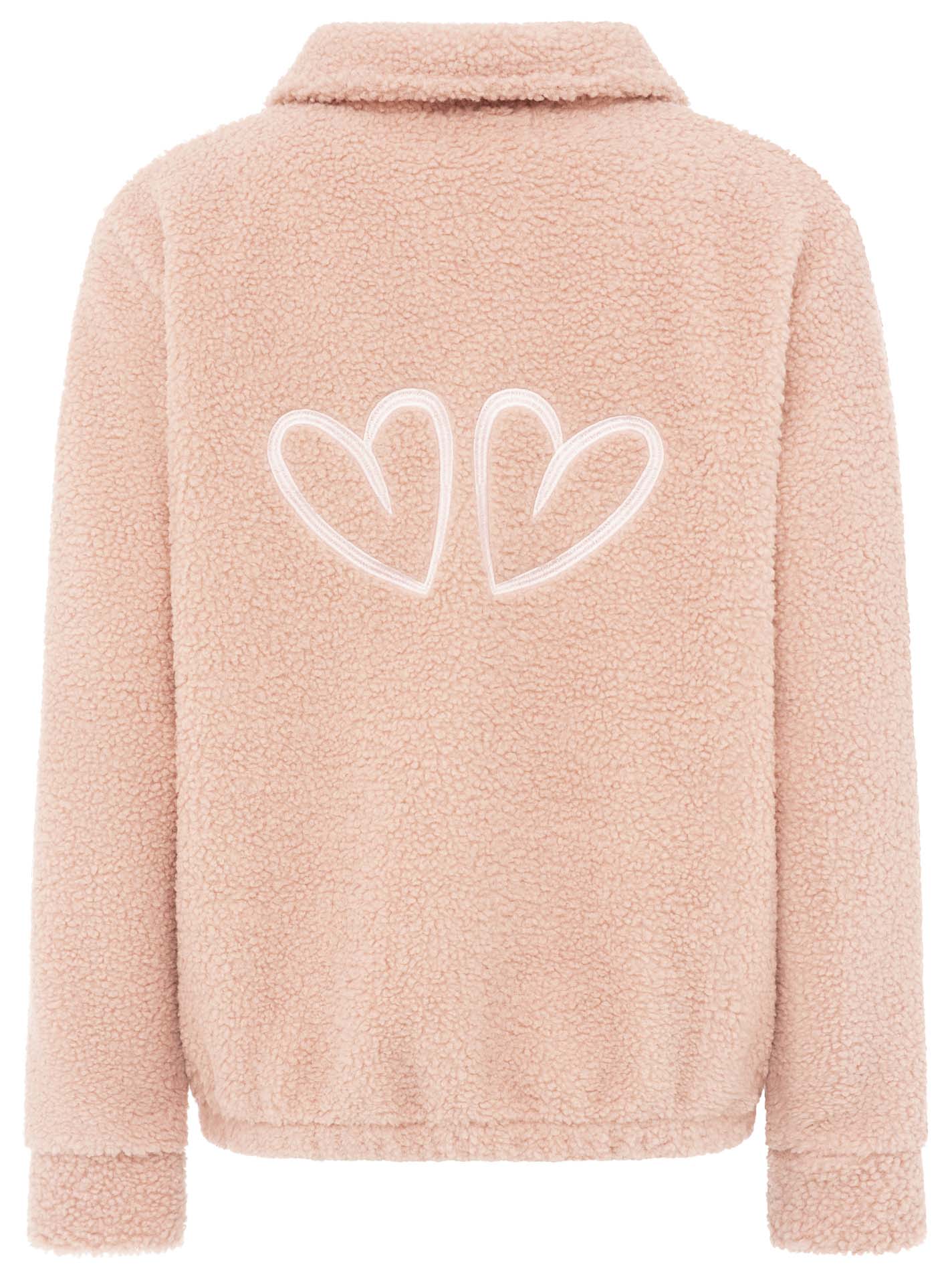 Teddy Oversized Polo "Stick Herzen"