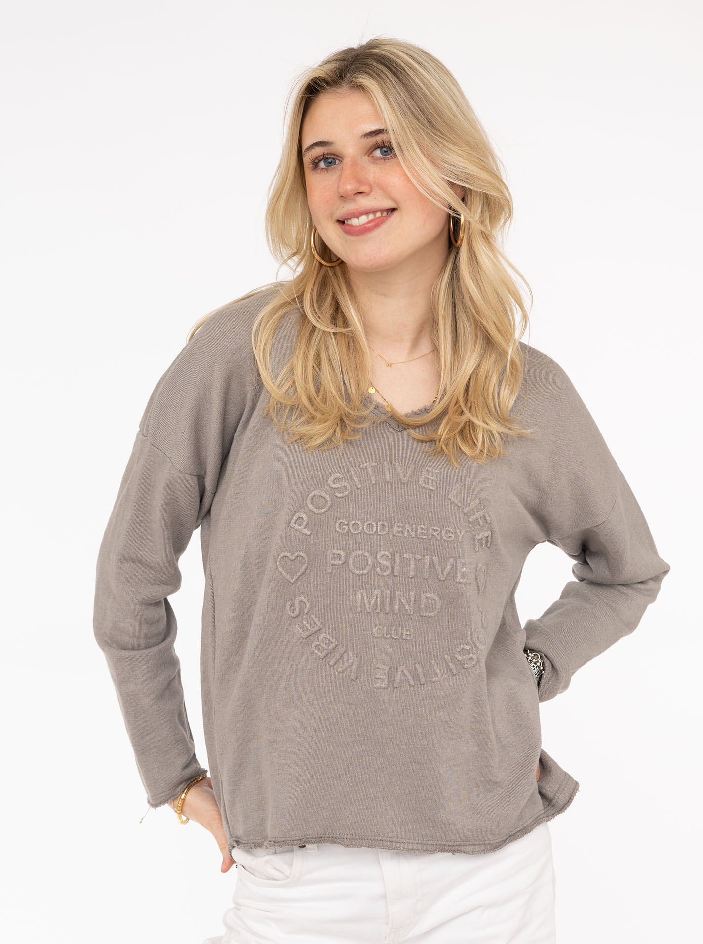 Sweatshirt BW "Positive Mind"