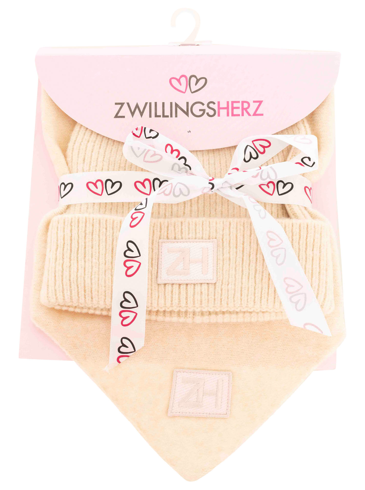 Geschenk Set Mütze & Dreieckstuch "Patch"