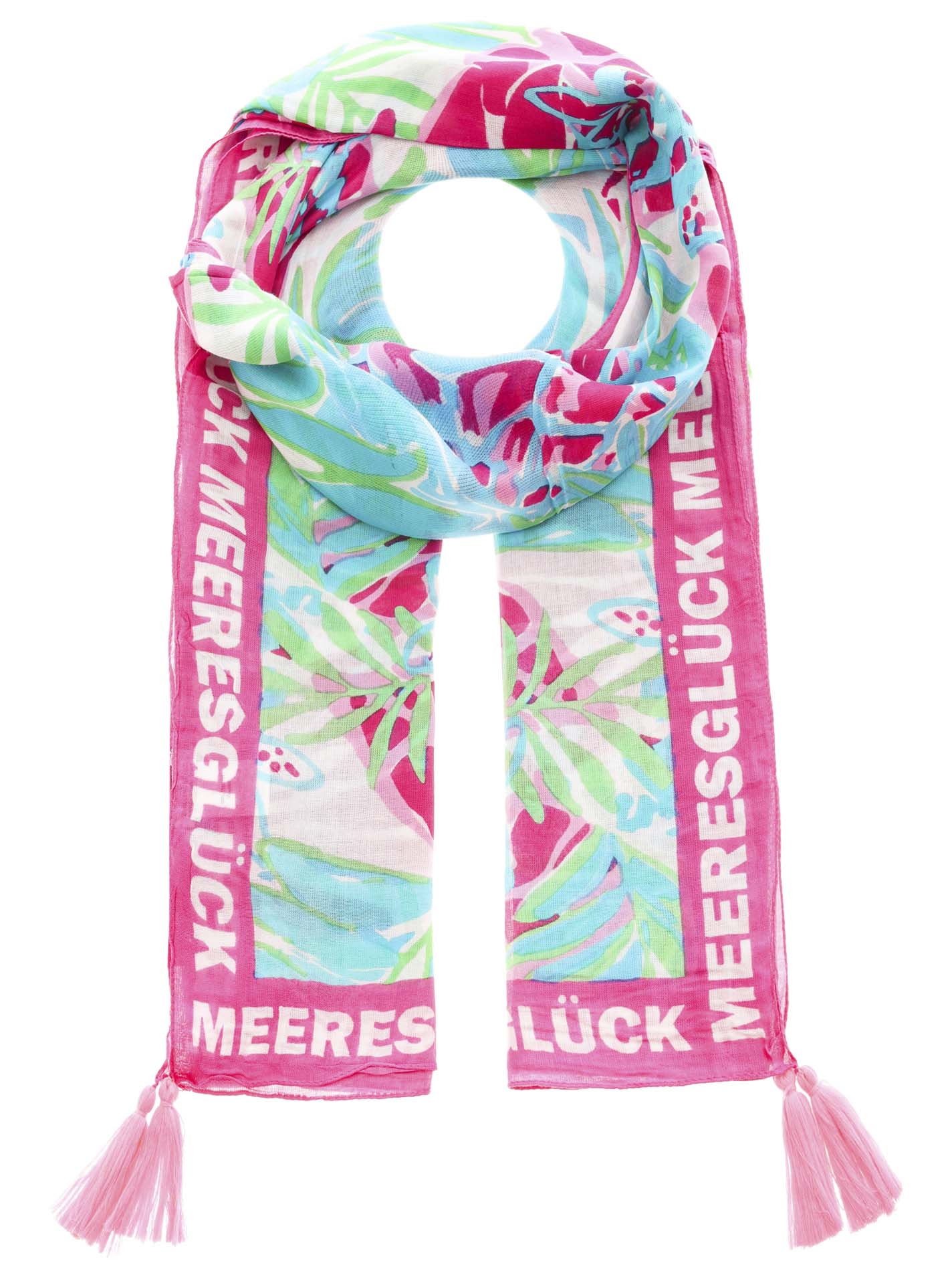 Digital Print Schal 100% Viskose "Schildkröte & Meeresglück"