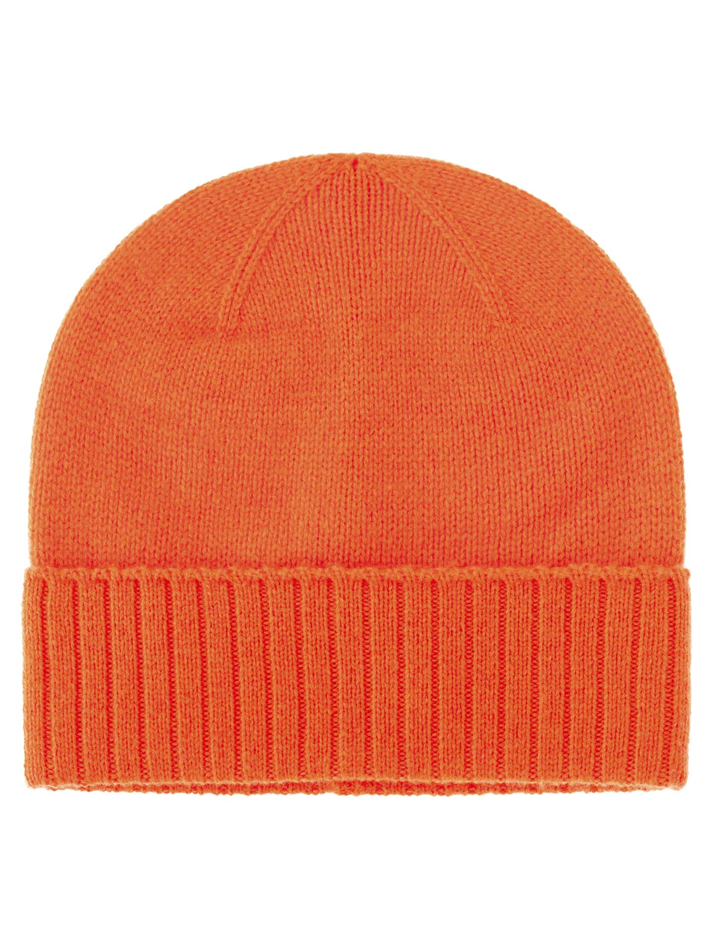 100% Cashmere Mütze gerippter Umschlag