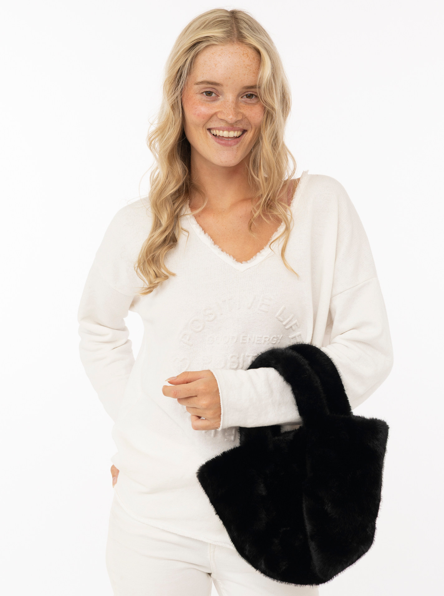 Kleiner Shopper Fake Fur "Uni"