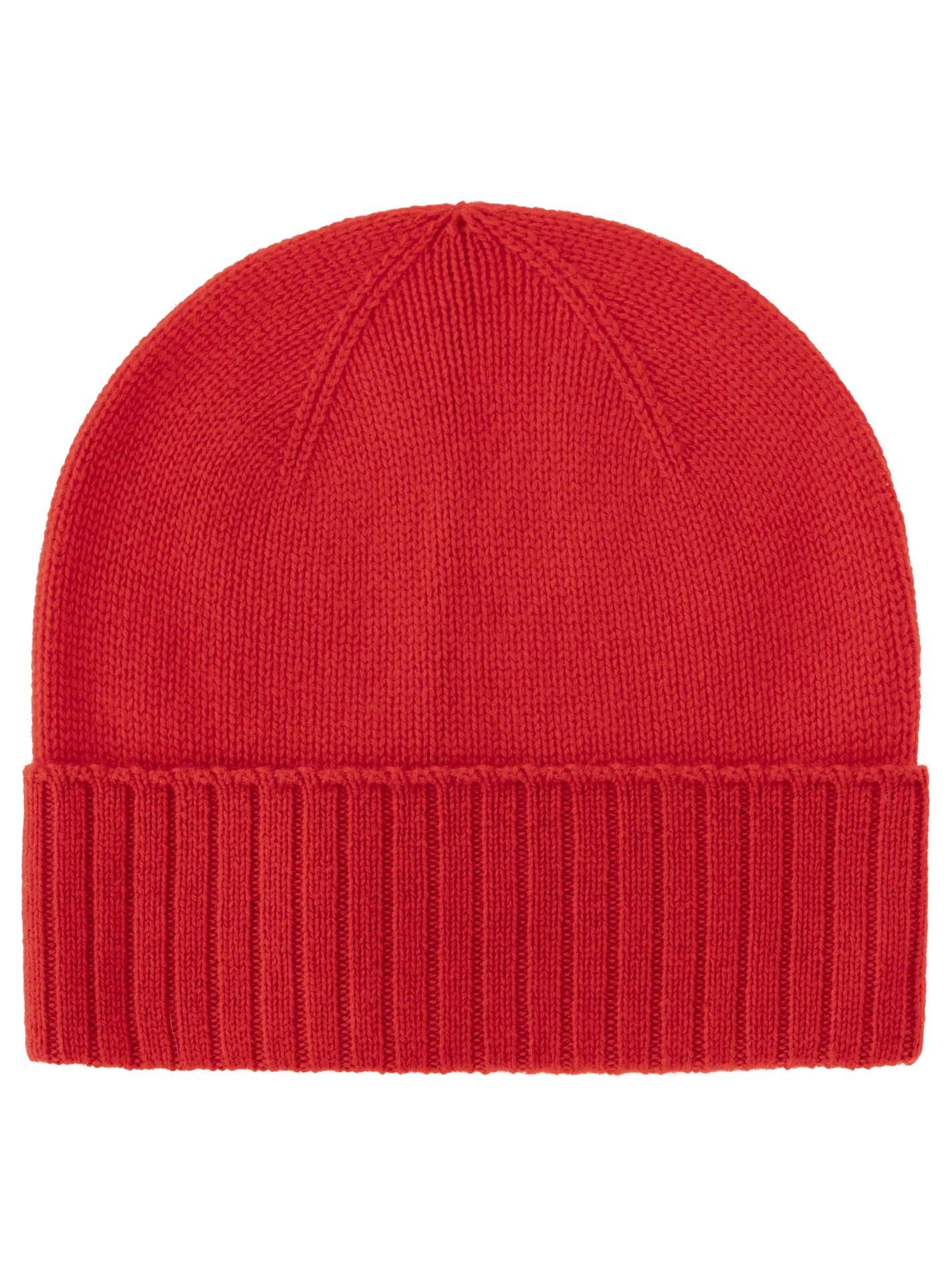 100% Cashmere Mütze gerippter Umschlag