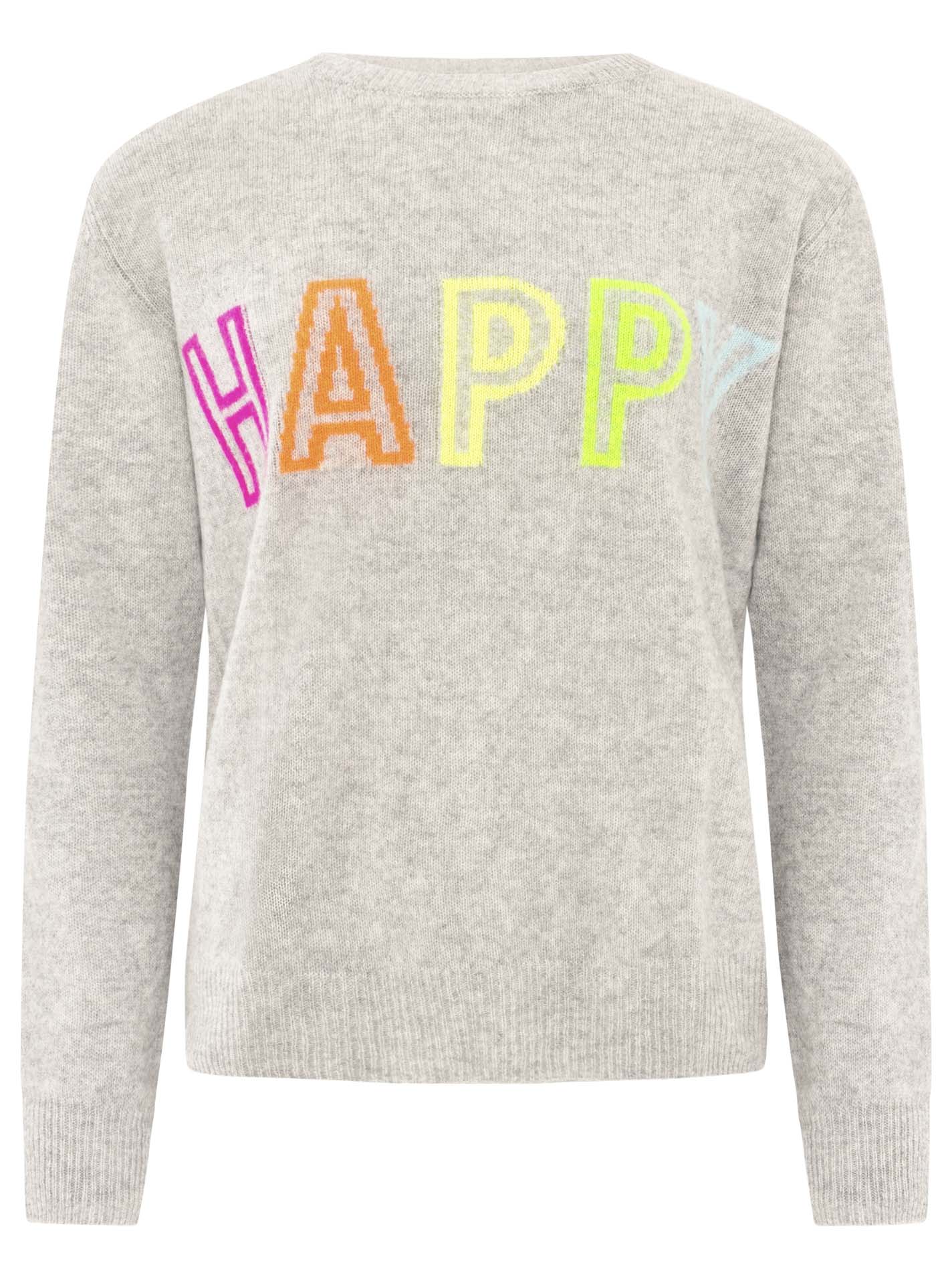 100% Cashmere Rundhalspullover HAPPY