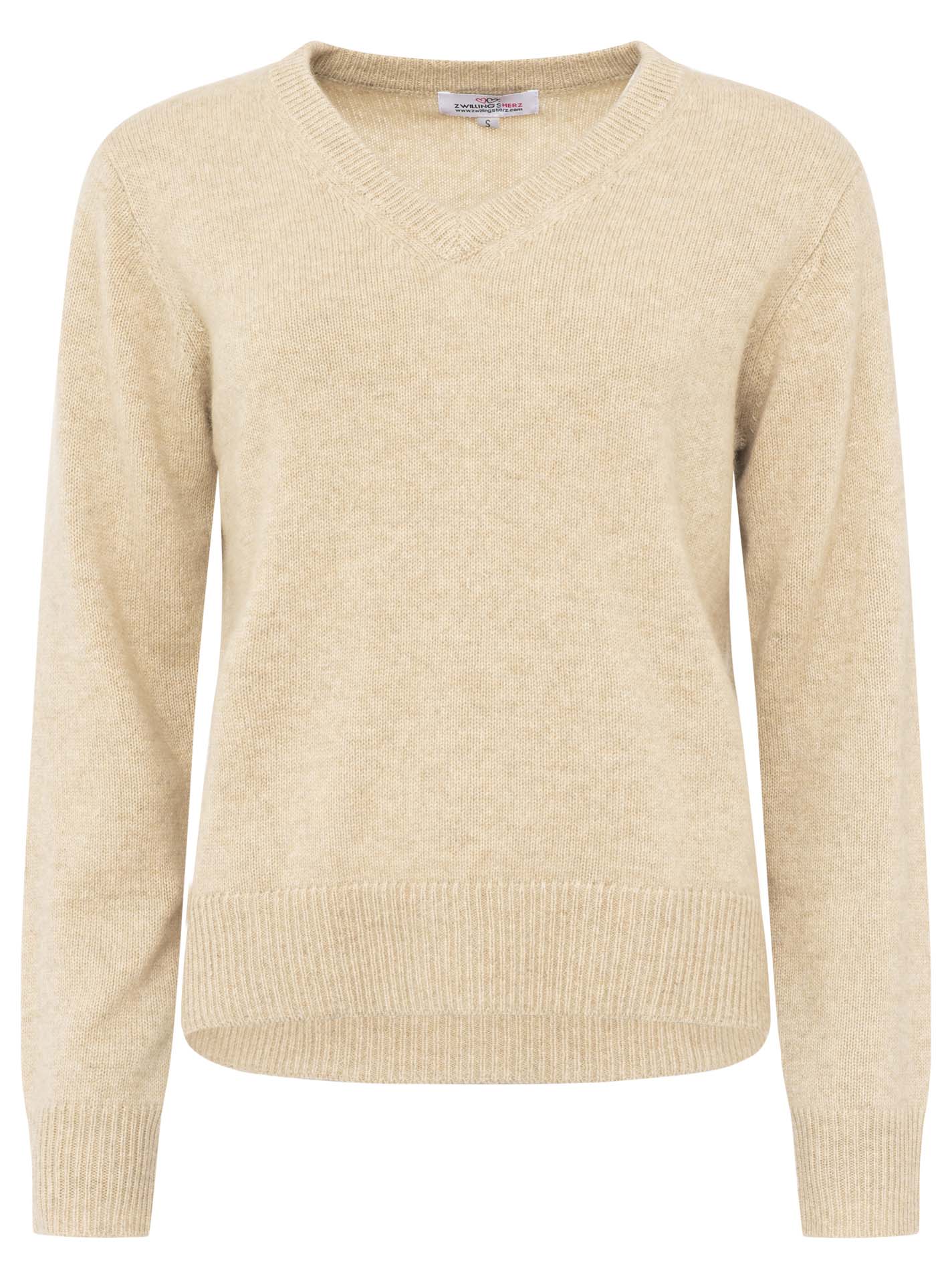 100% Cashmere V-Neck Loose