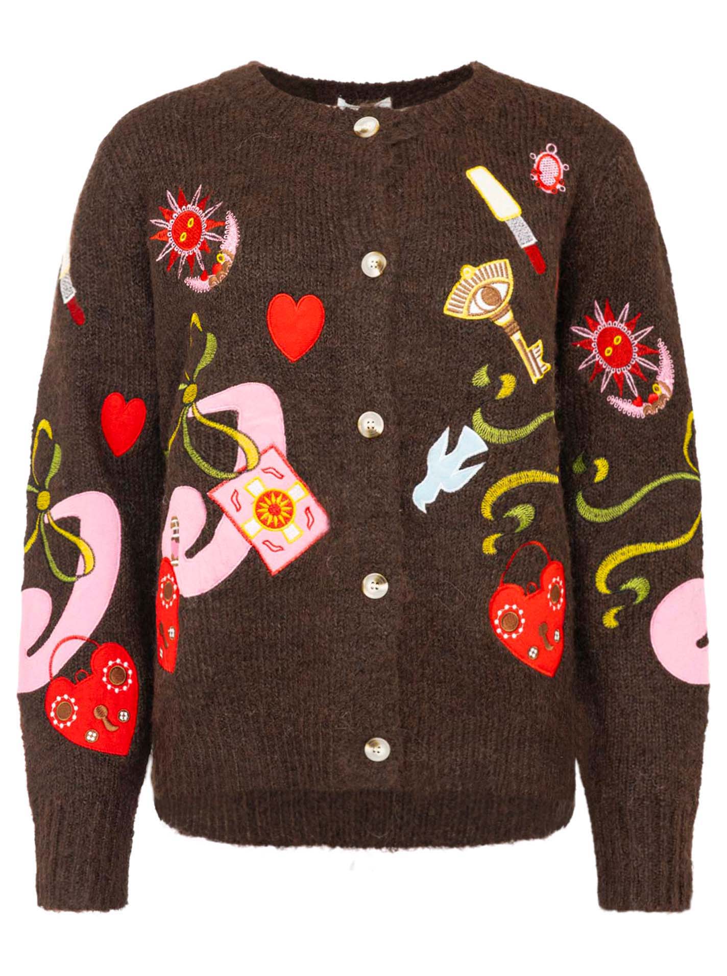 Cardigan "Mix Stickerei"
