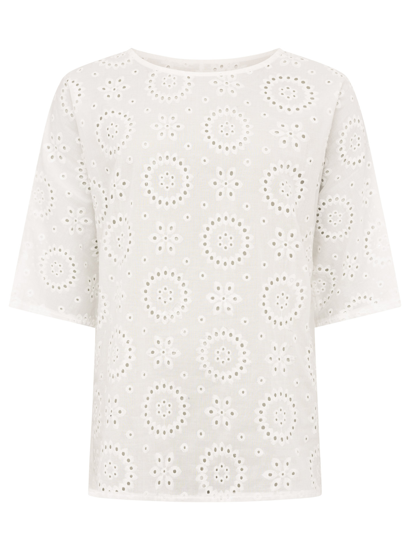 Shirt Lochstickerei "Ibiza"