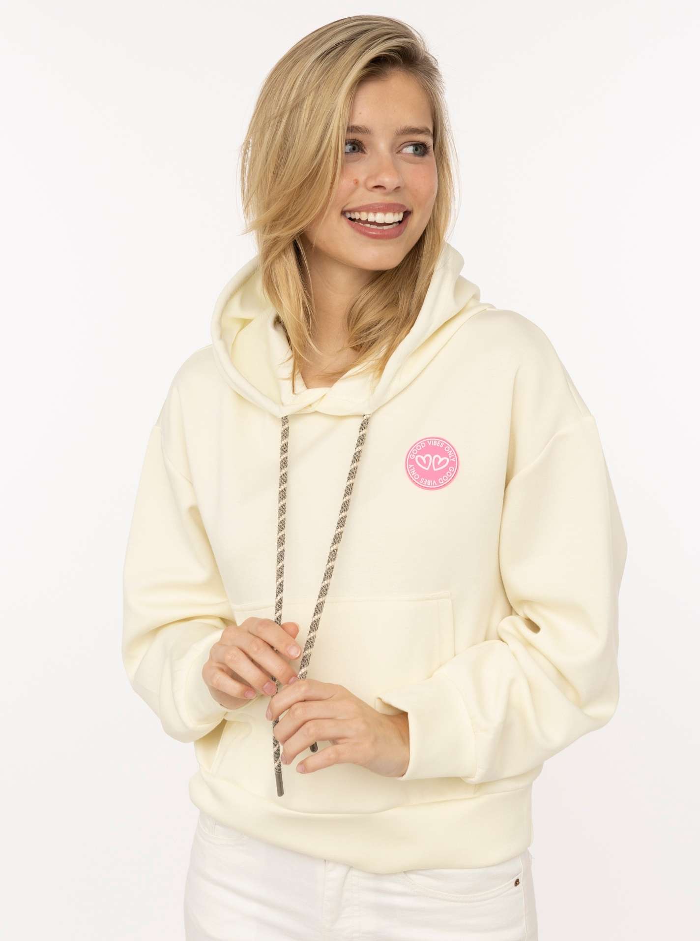 Hoodie "Good Vibes Only Patch"