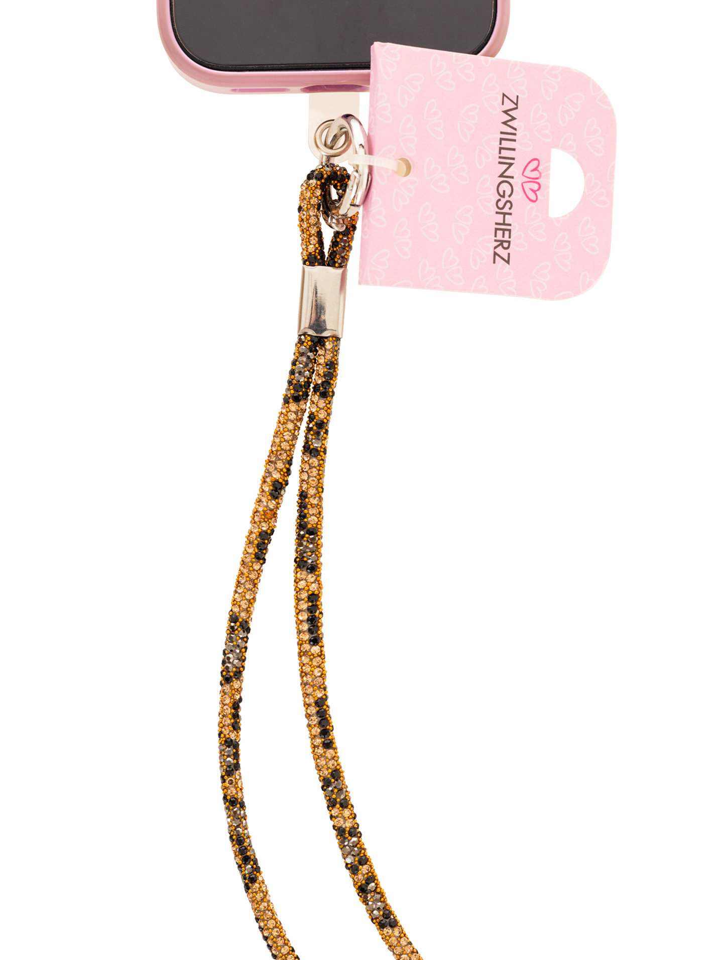 Handykette 10er Set "Glitzer Leo"