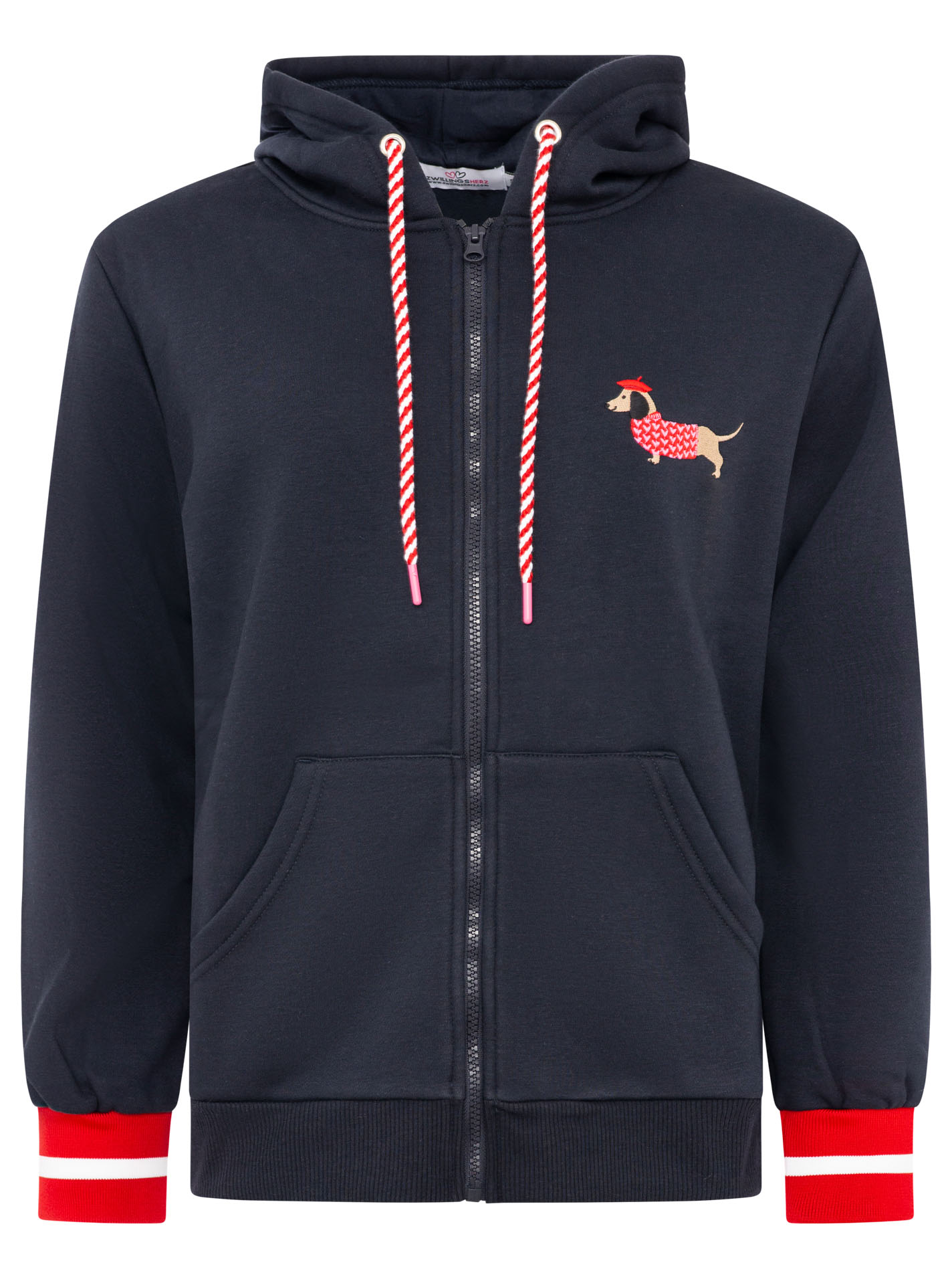 Hoodiejacke "Très Bien"