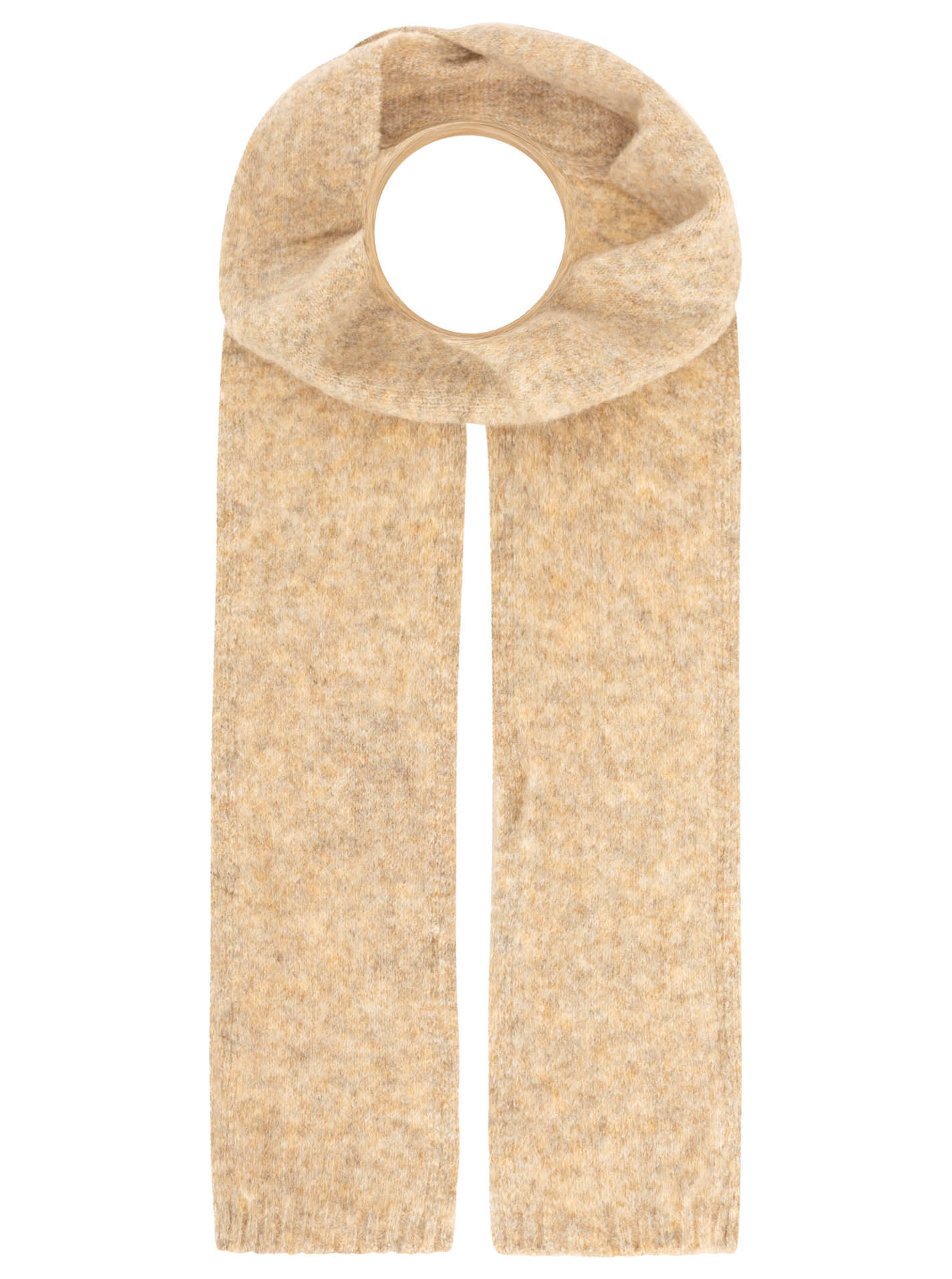 Schmaler Schal Wollmix "Uni"