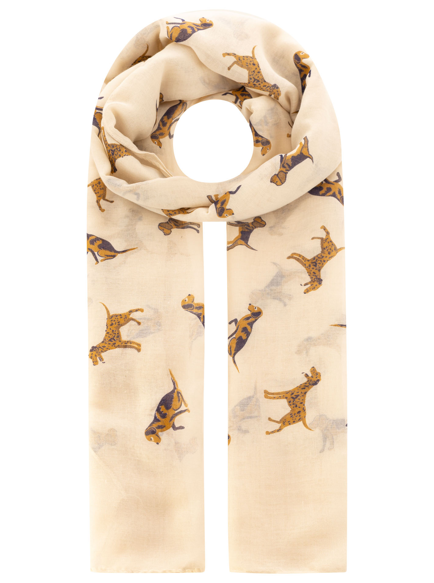 ART697337f08f90a_029_Schal_Hunde_4106_K25808_Beige Schal "Hunde"