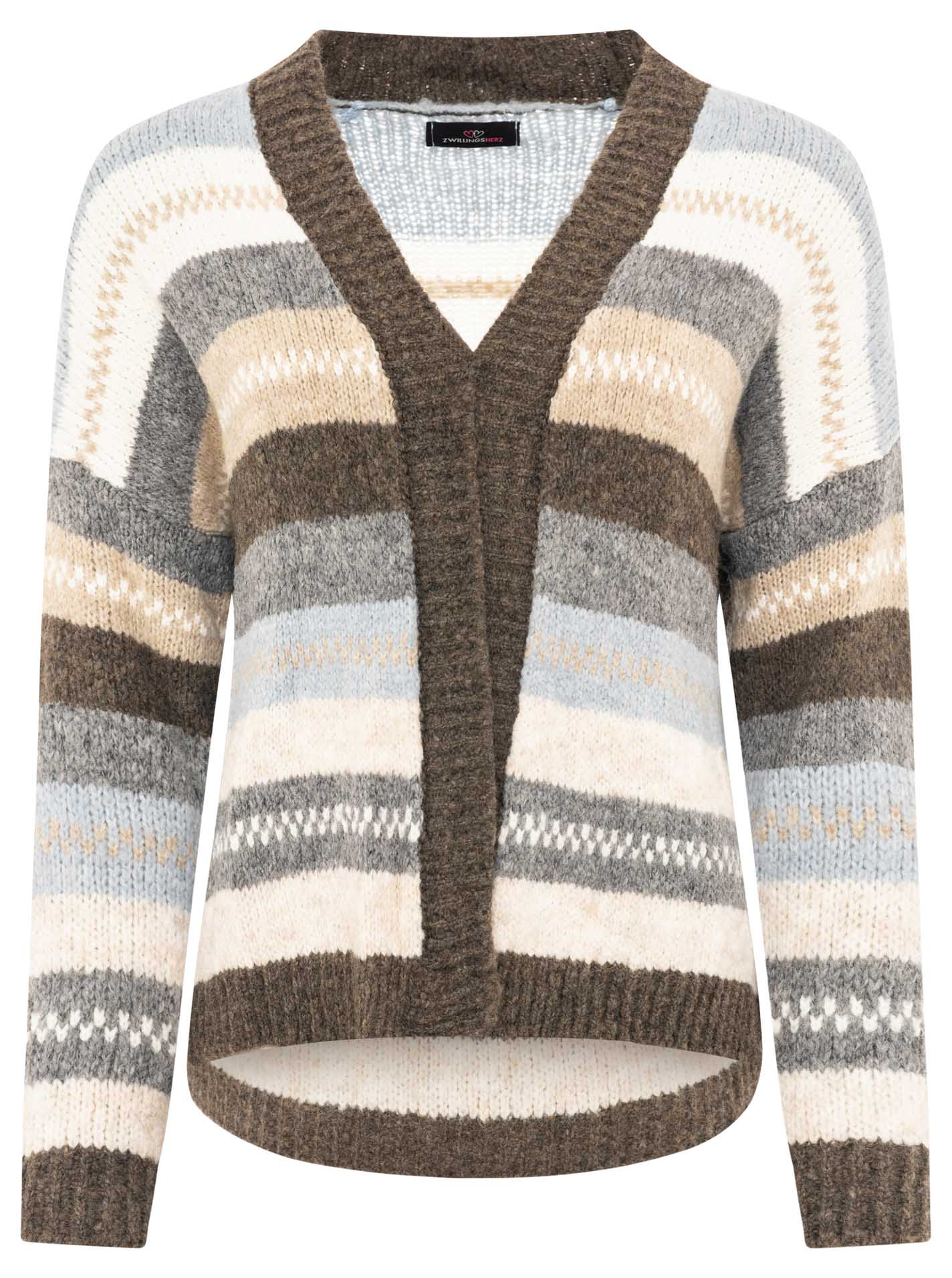 Cardigan Wollmix "Stripes"
