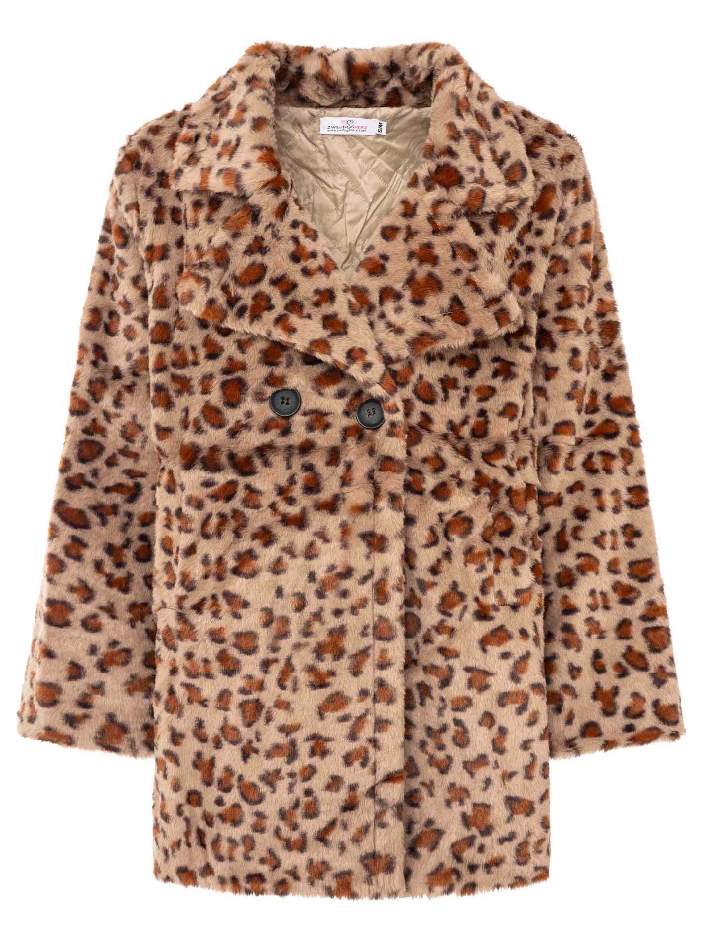 Jacke Fake Fur Doppelreiher "Leo"