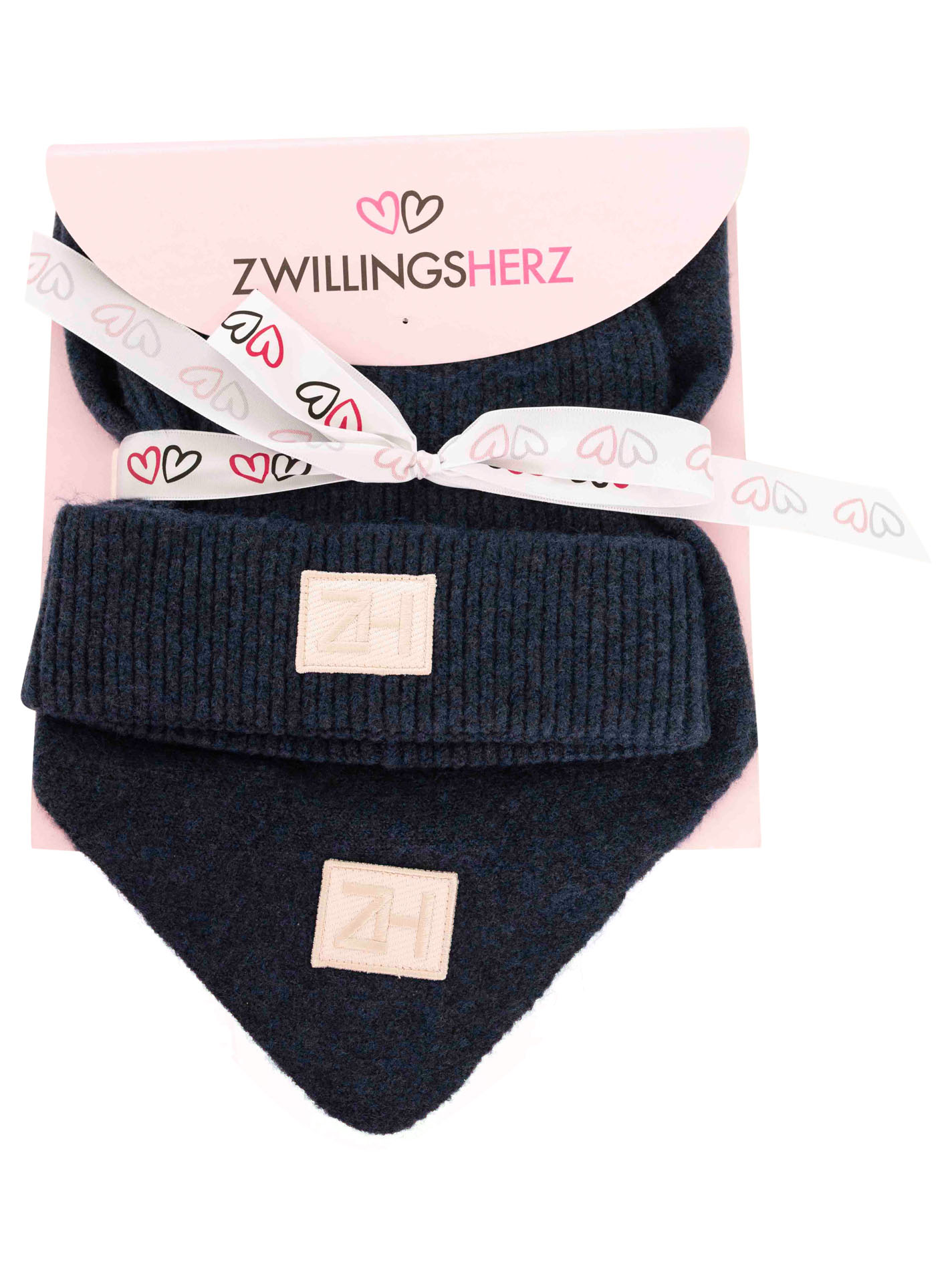 Geschenk Set Mütze & Dreieckstuch "Patch"