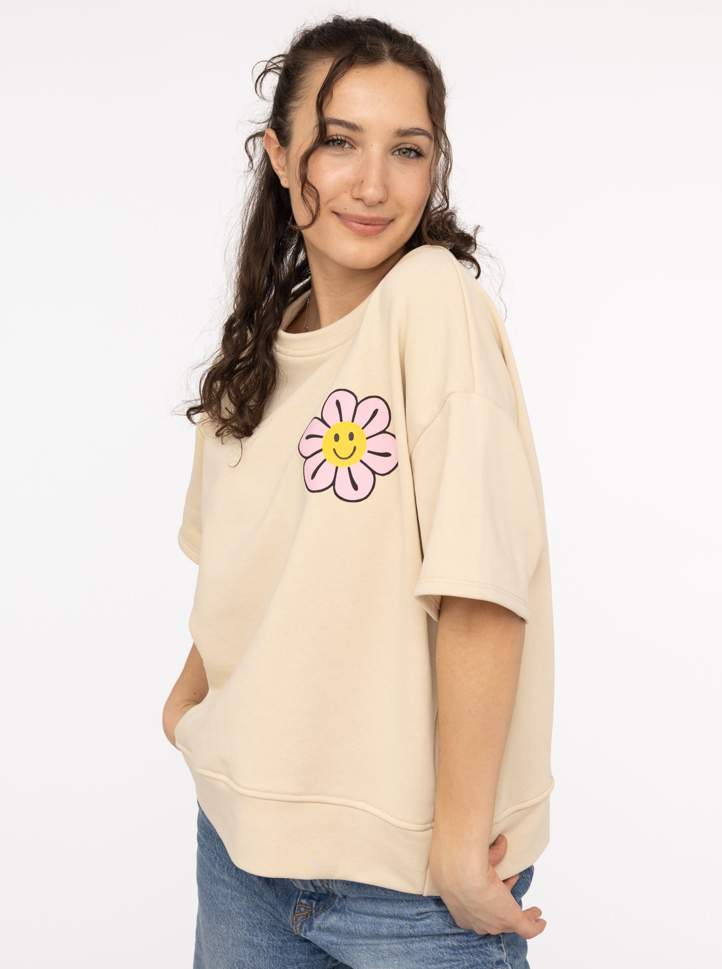 Shirt Sweat 1/2 Arm "Summer Flower"
