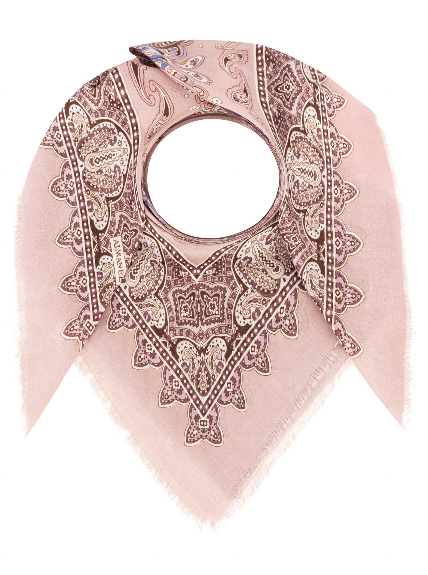 Viereckstuch Fransen "Paisley"