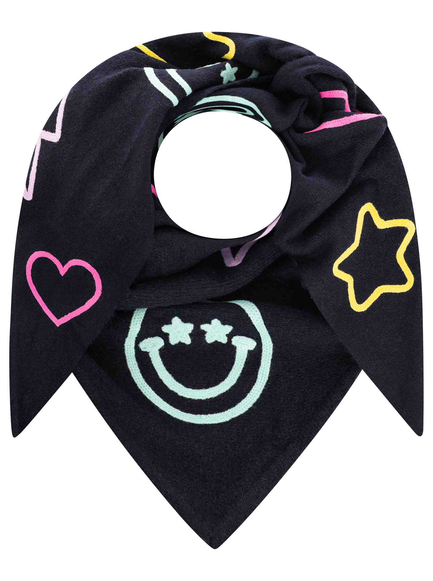 Dreieckstuch Strick "Happy Patch"