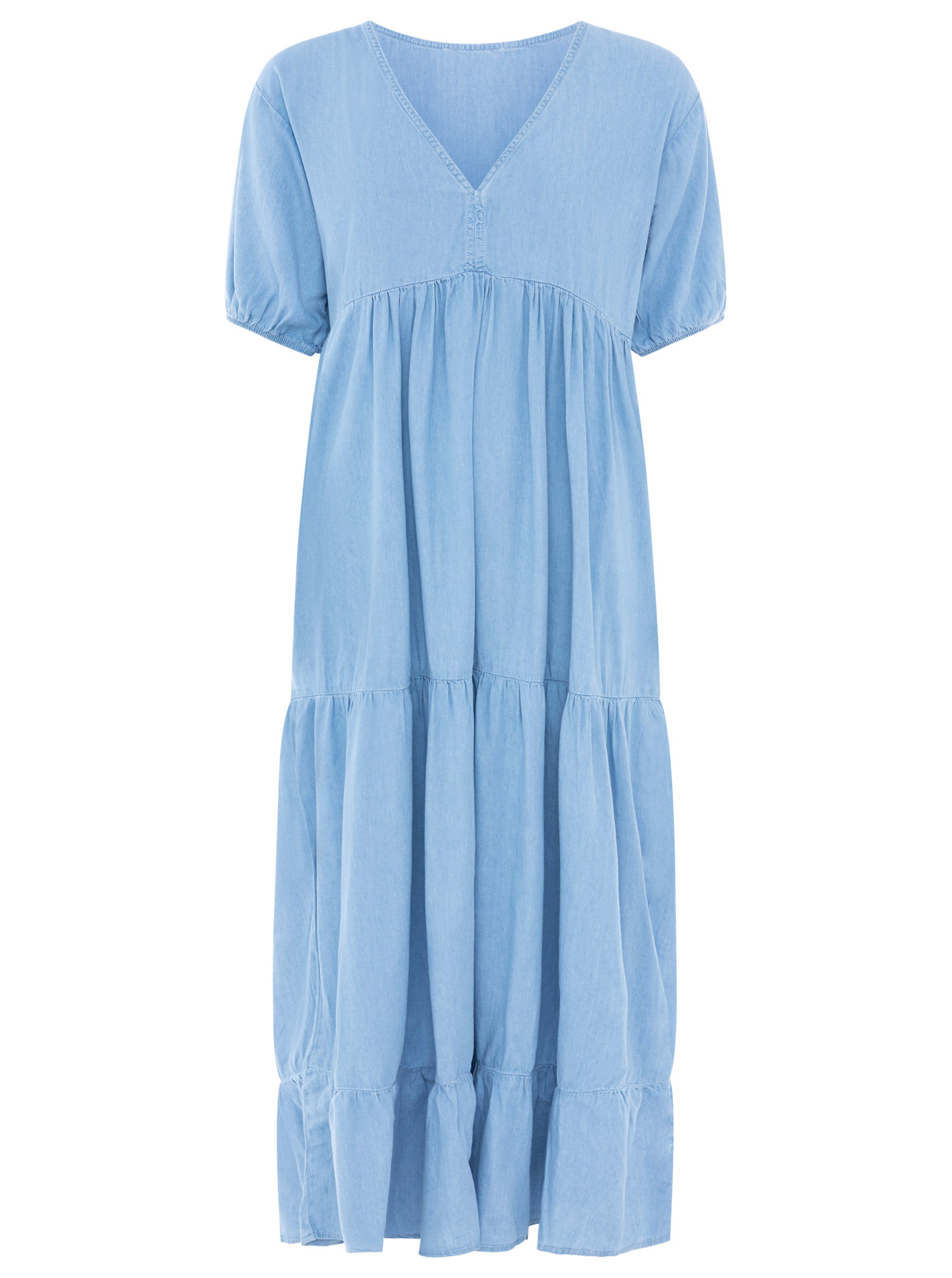 Weites Maxikleid aus Lyocell