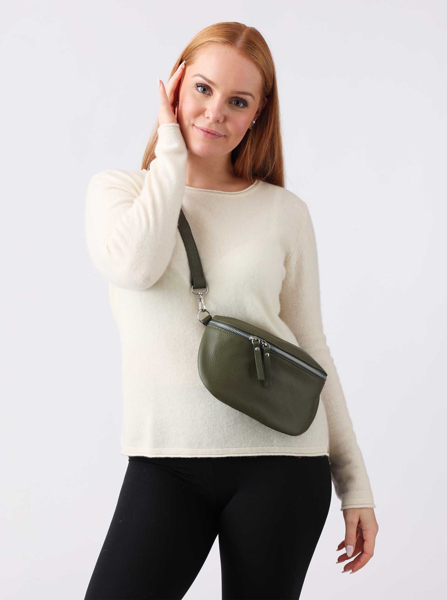 XXL Crossbody Bag Leder "Uni"