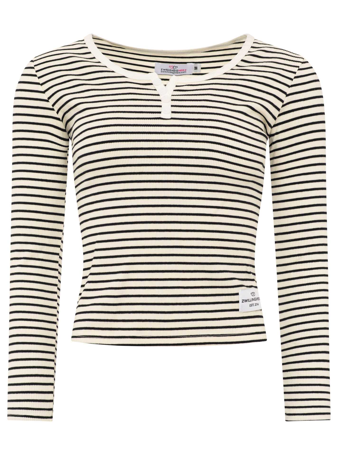 Langarm Shirt Lounge Feine Rippe "ZH Streifen"