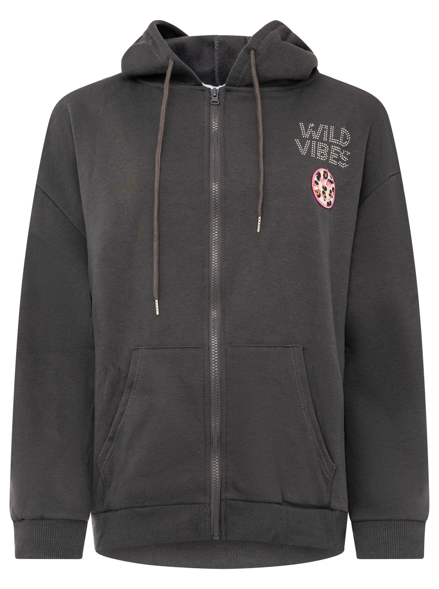 Hoodiejacke "Wild Vibes Strass"