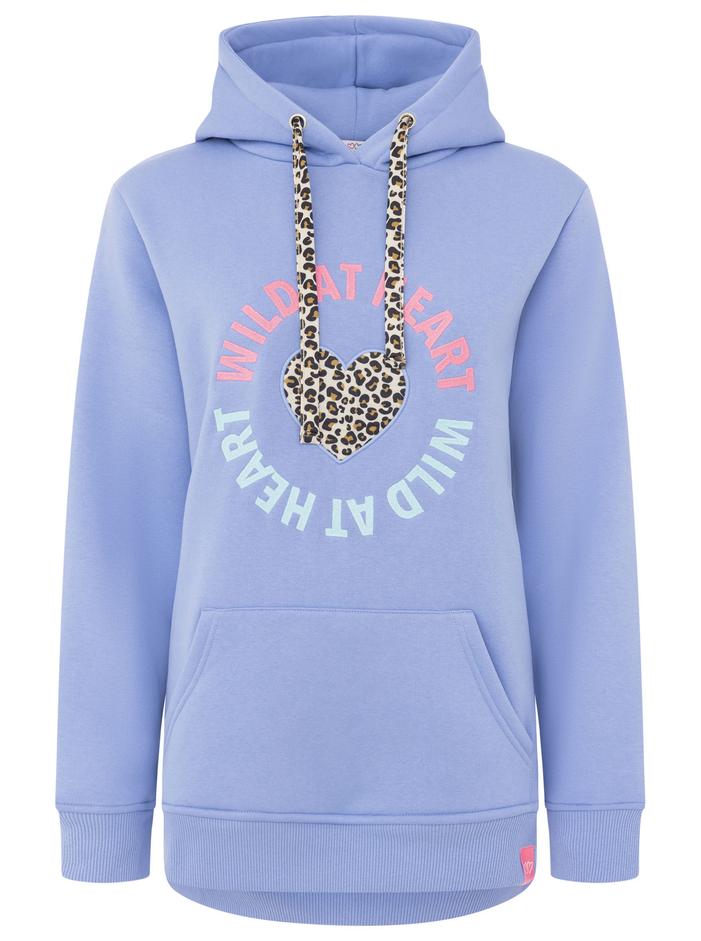 ART69d609694439c_087_Hoodie_WildatHeart_31740_Mittelblau Hoodie "Wild at Heart"