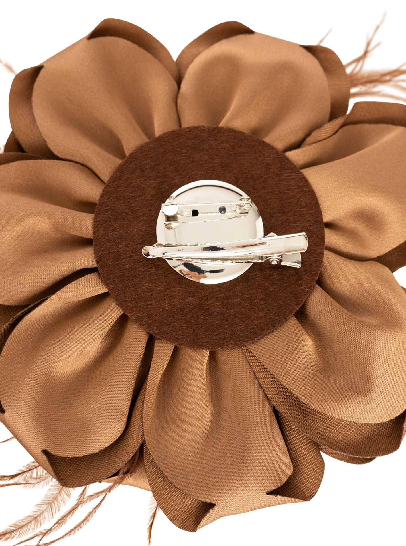 Brosche "Blume Federn"
