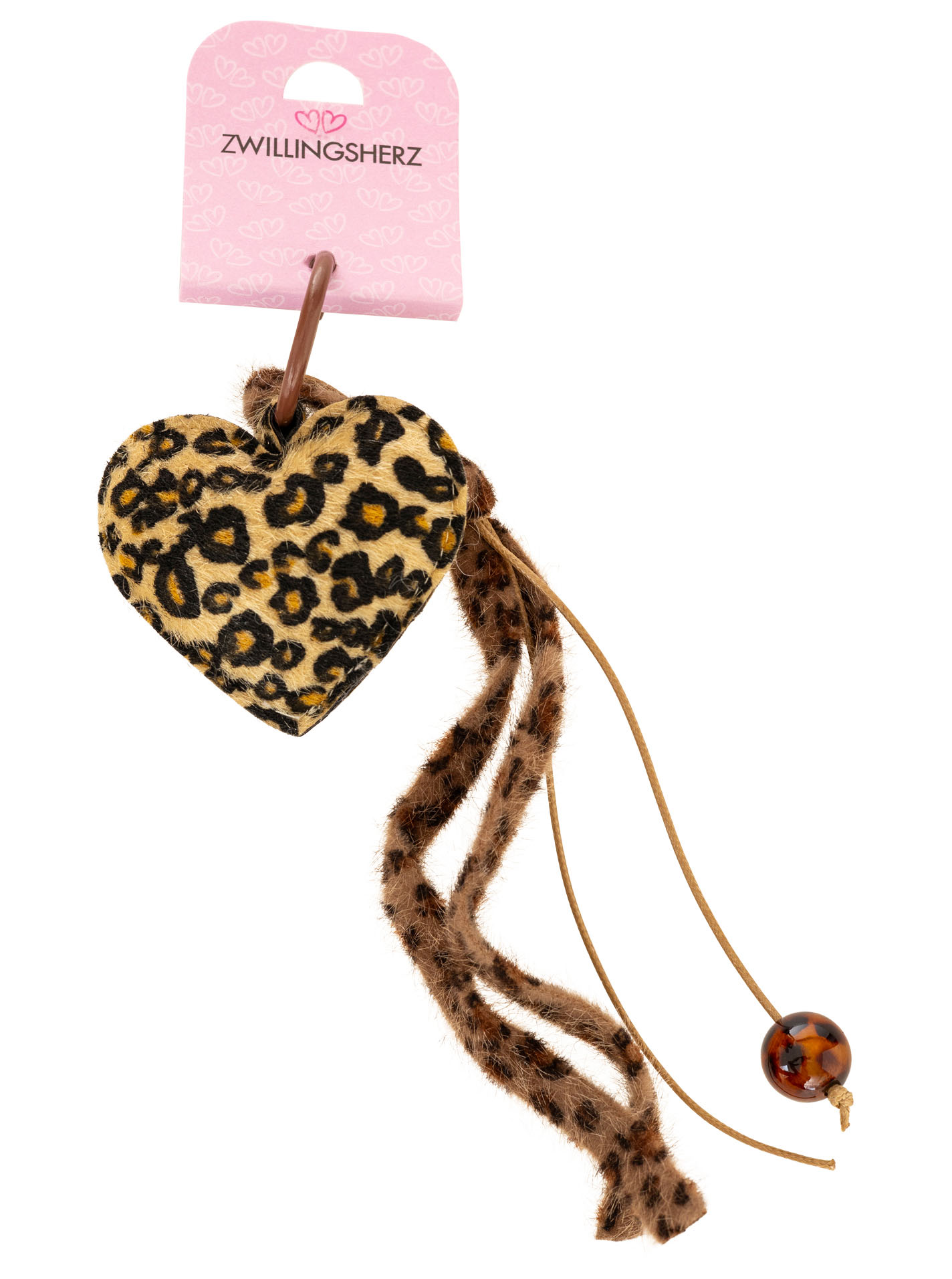 Schlüsselanhänger 10er Set "Leopard Heart"