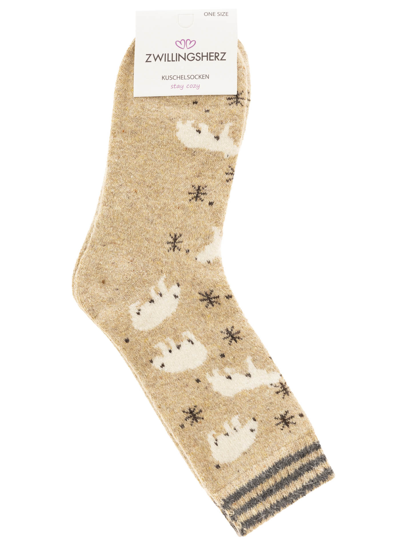 Kuschelsocken 10er Set Wollmix "Eisbär"