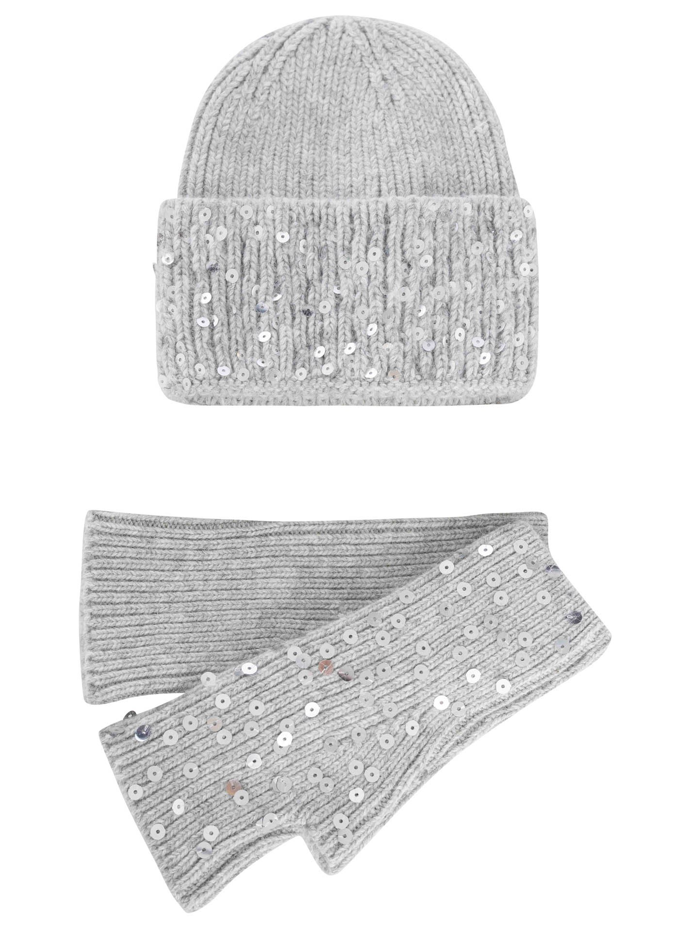 Geschenk Set Mütze & Handschuh "Glitter"