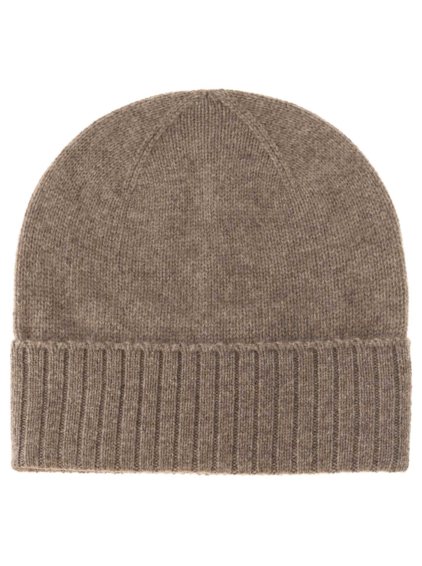 100% Cashmere Mütze gerippter Umschlag