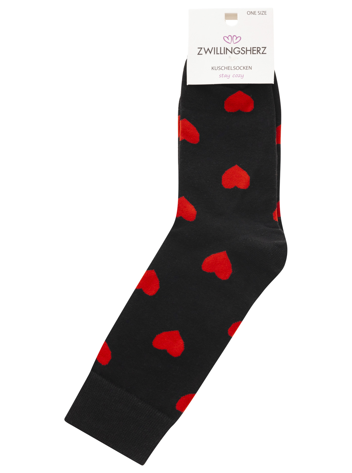 Socken 10er Set BW "Herzen"