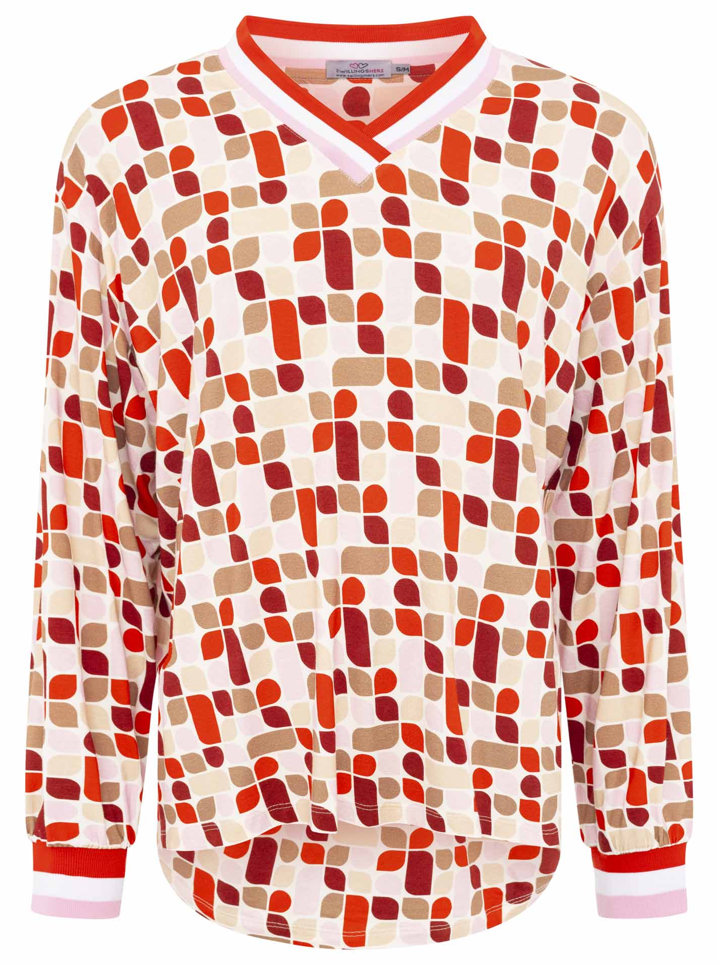 Blusenshirt Viskose "Mosaik"