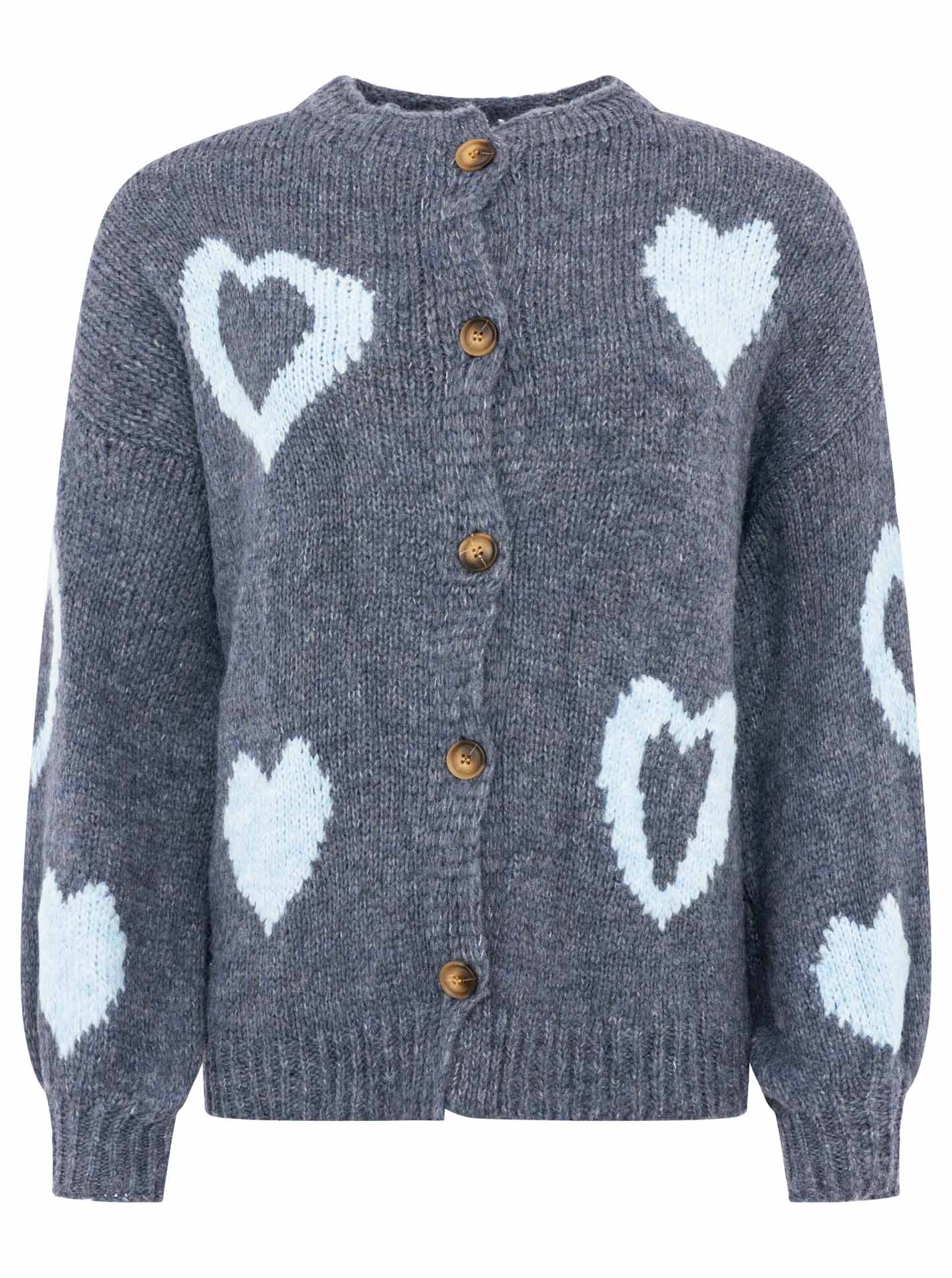Cardigan Wollmix "Hearts"