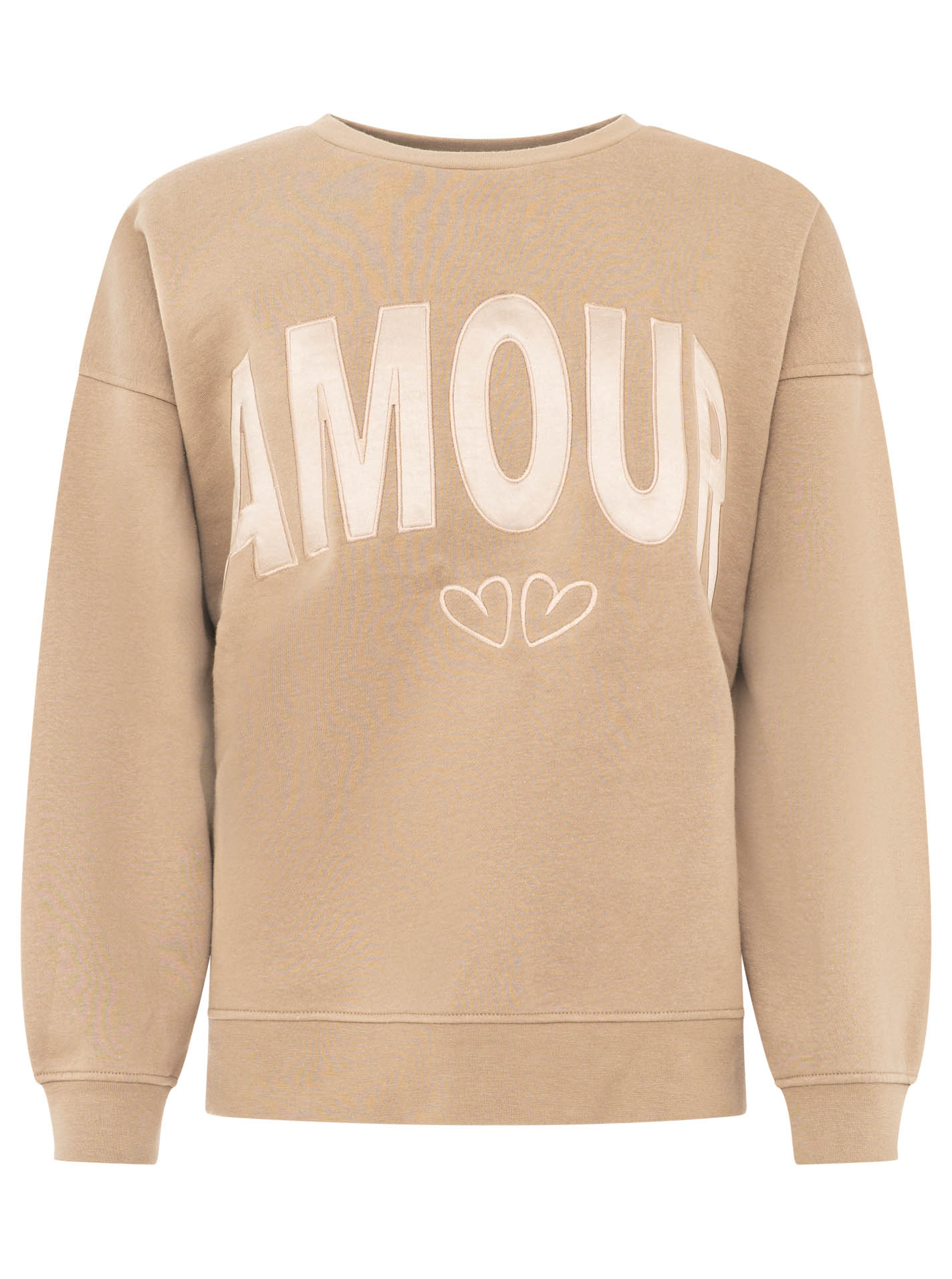 Boxy Sweatshirt "AMOUR" Satin