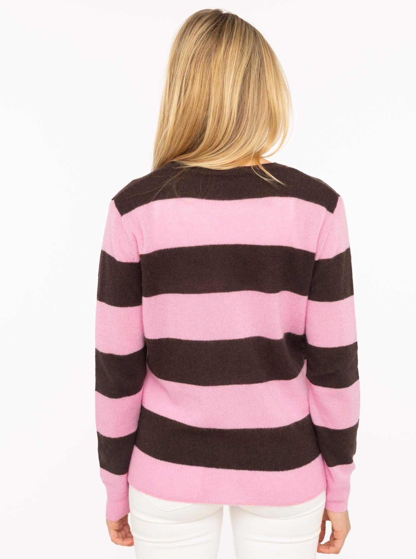 100% Kaschmir Pullover "Blockstreifen"