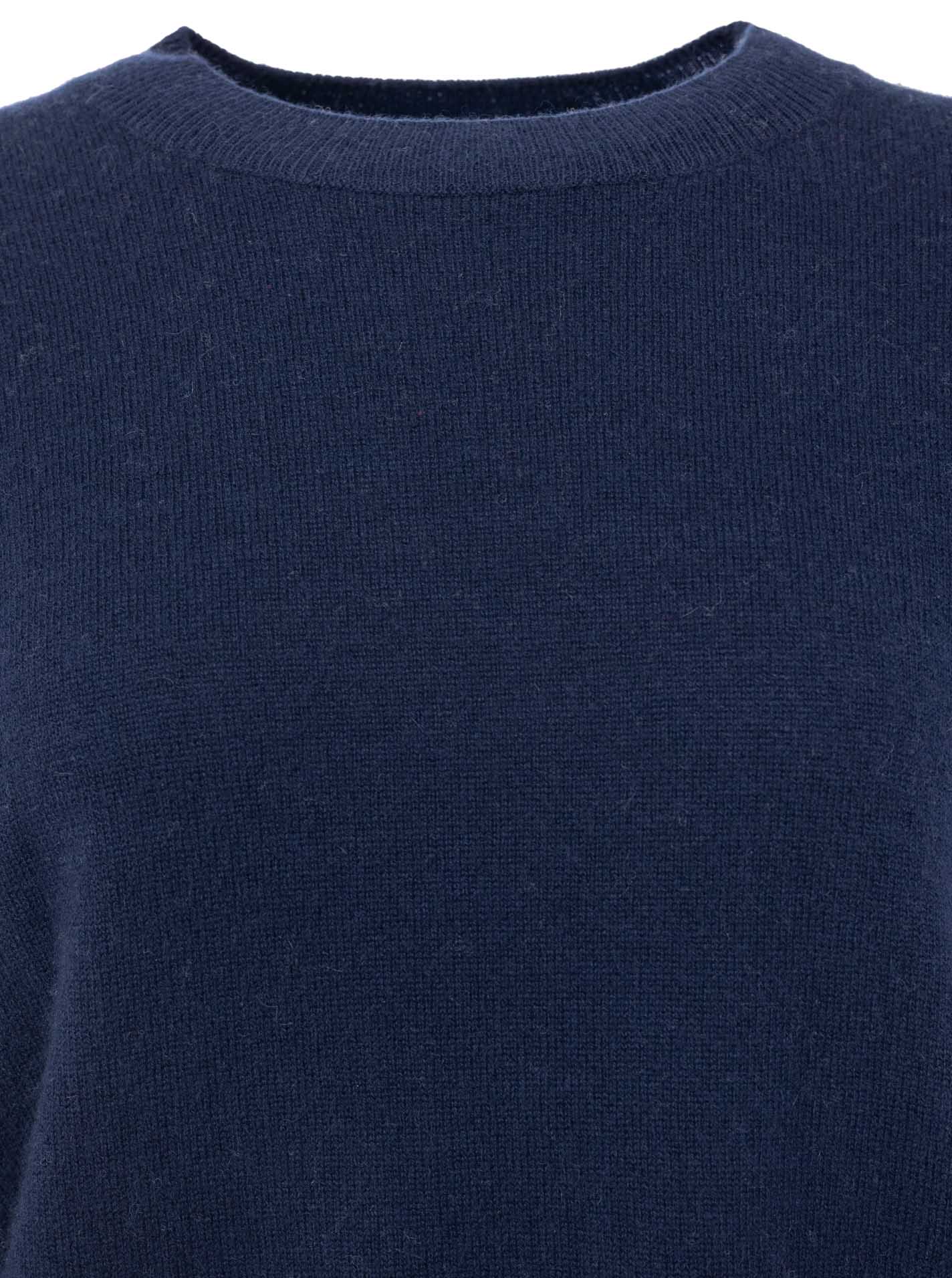 100% Cashmere Kastiger Rundhalspullover