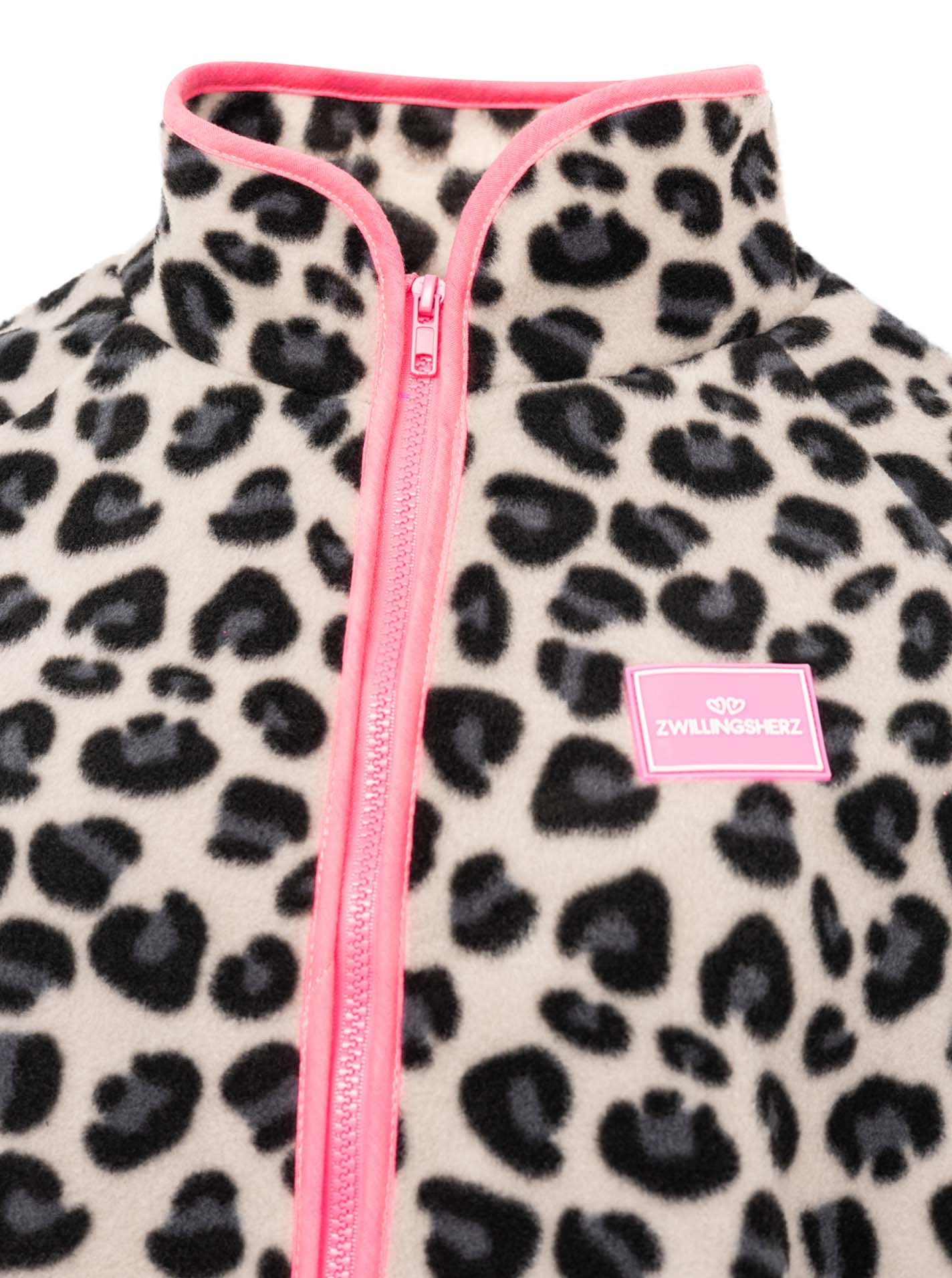 Fleece Cardigan "Neon Leo"