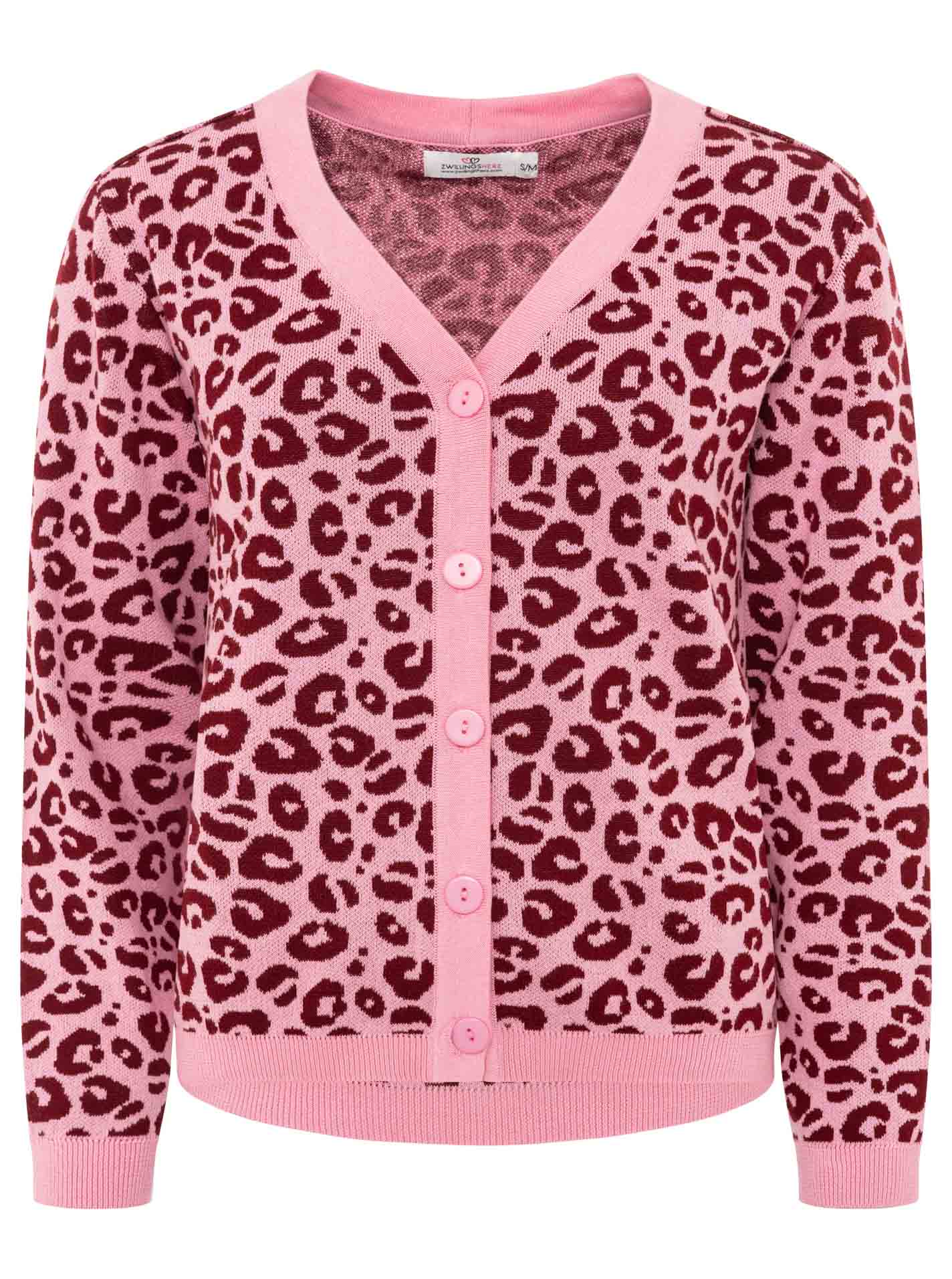 ART69b1771c74287_022_Cardigan_GestrickterLeo_33142_Rosa Cardigan "gestrickter-Leo"