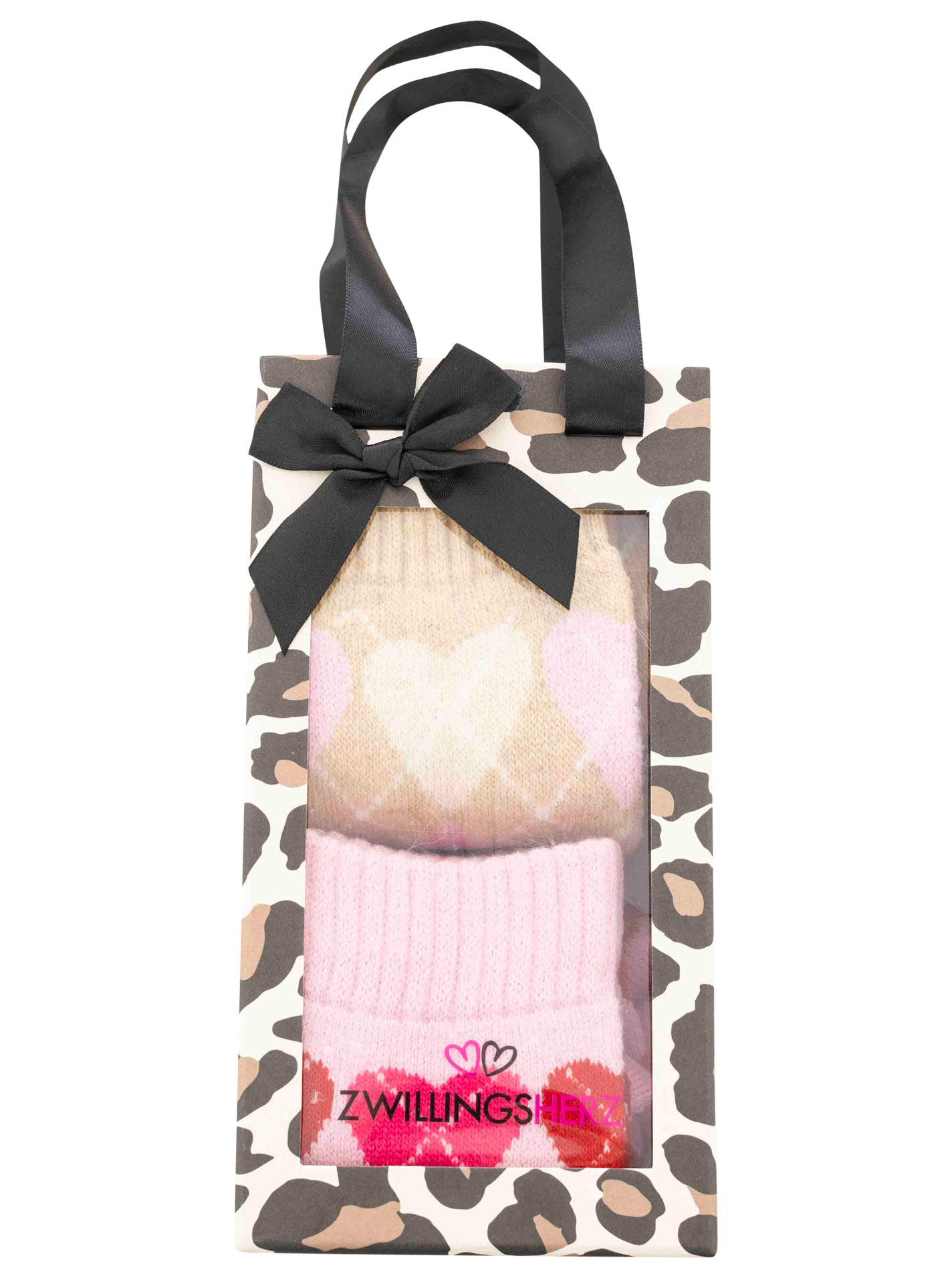 2er Pack Gifting Box Socken "Argyle Love"