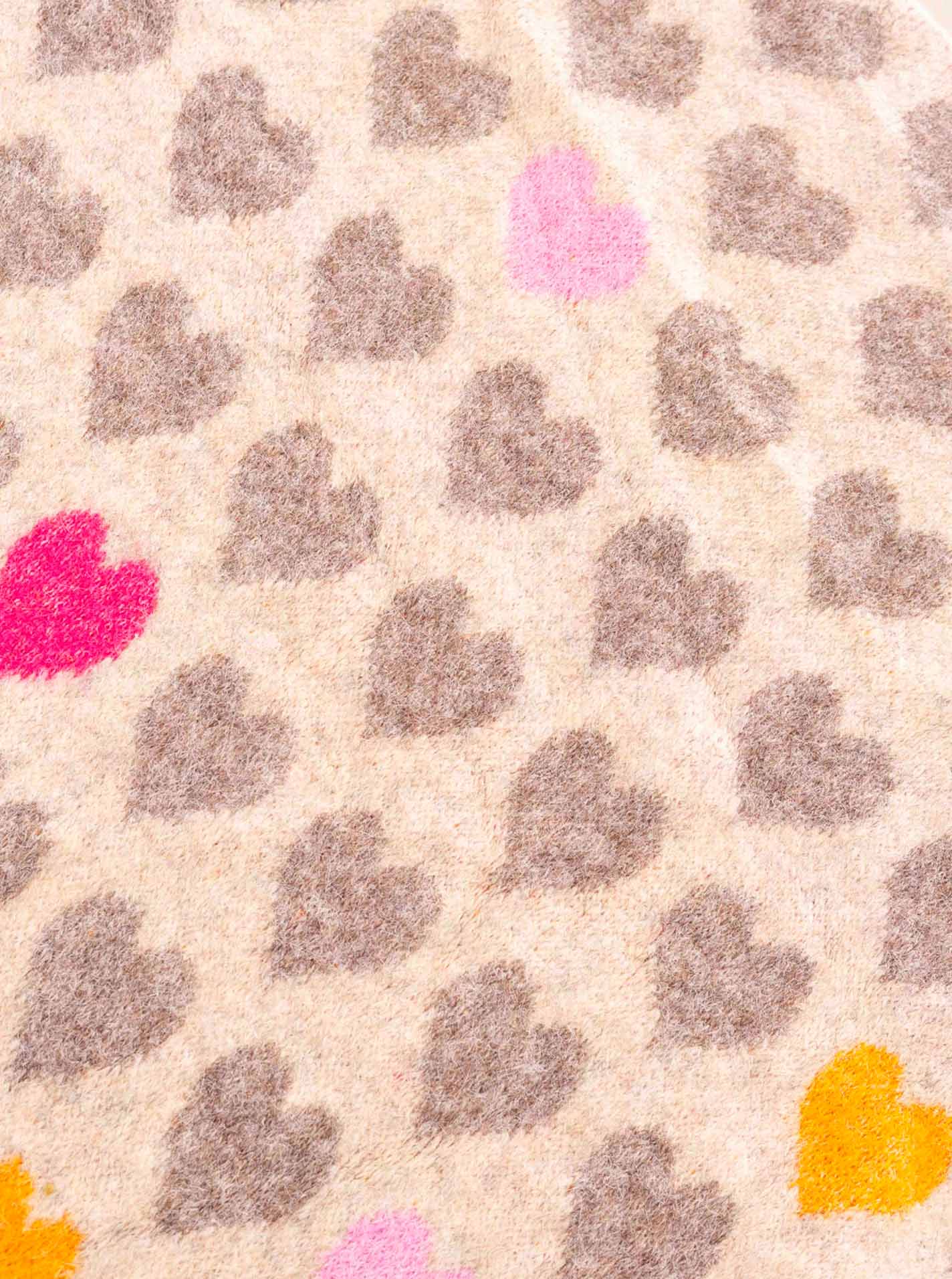 Dreieckstuch Strick "HEARTS"