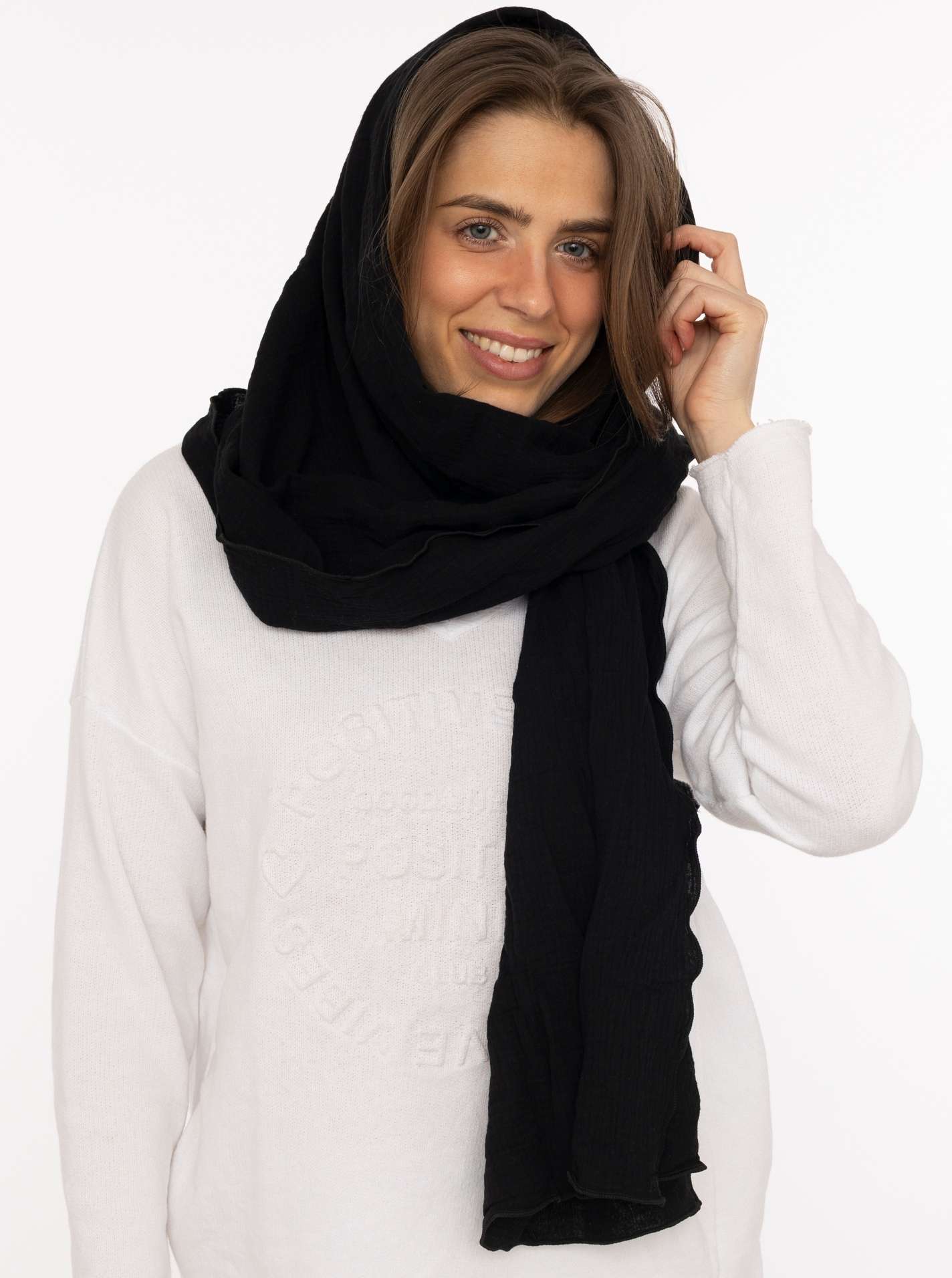 XXL Schal Musselin "Uni"