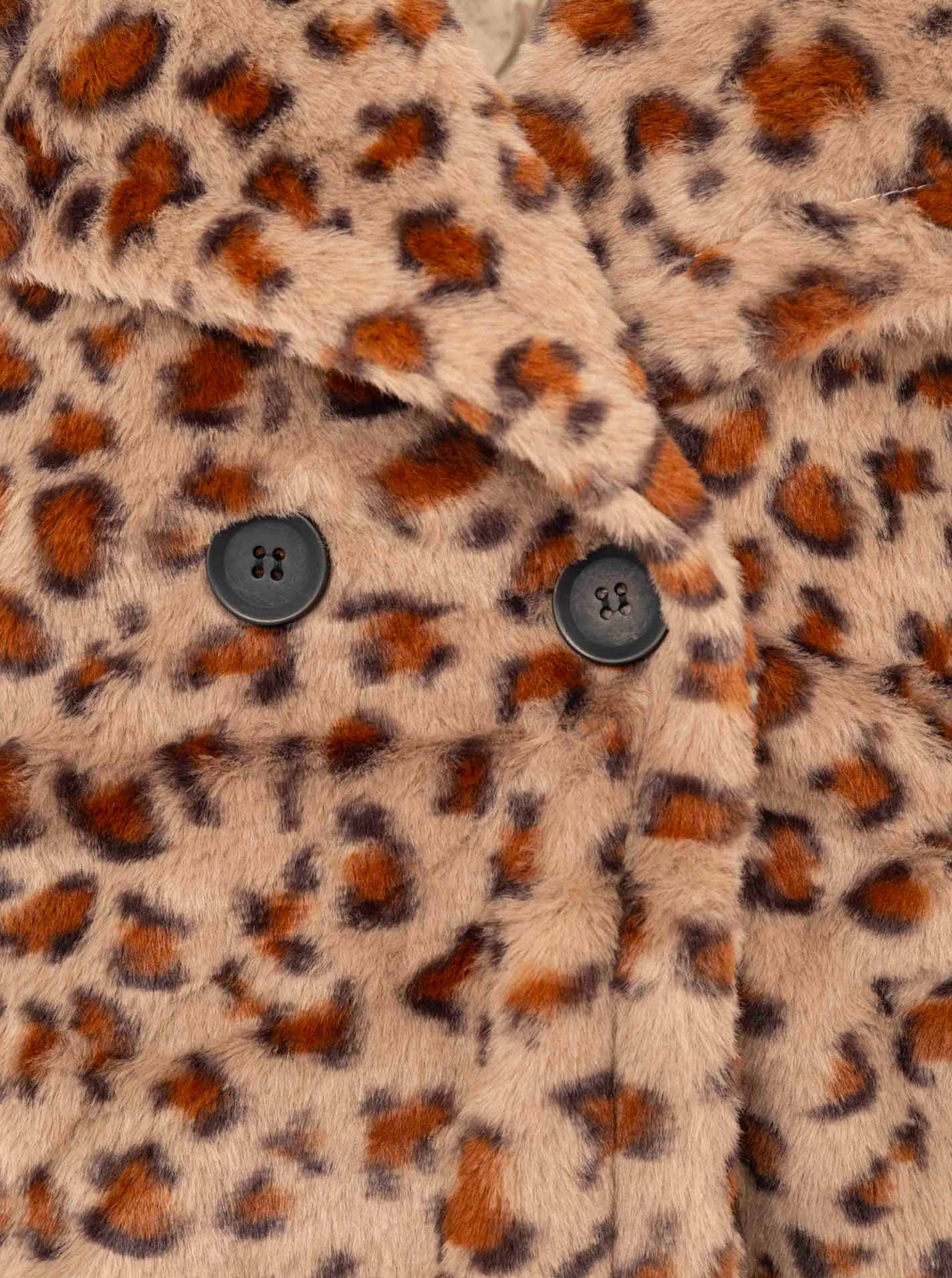 Jacke Fake Fur Doppelreiher "Leo"