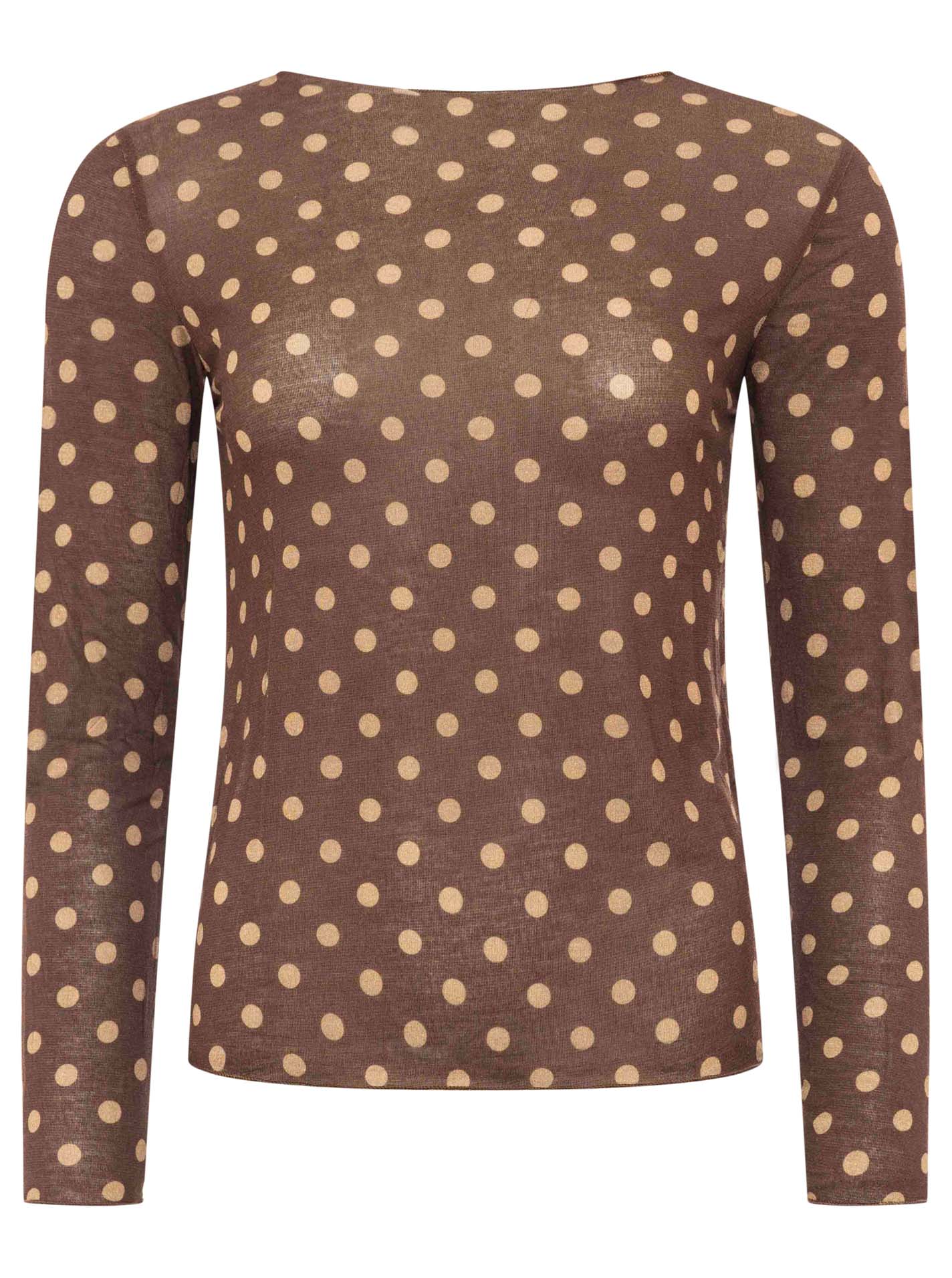 Langarm Unterziehshirt Cashmere Mix "Punkte"
