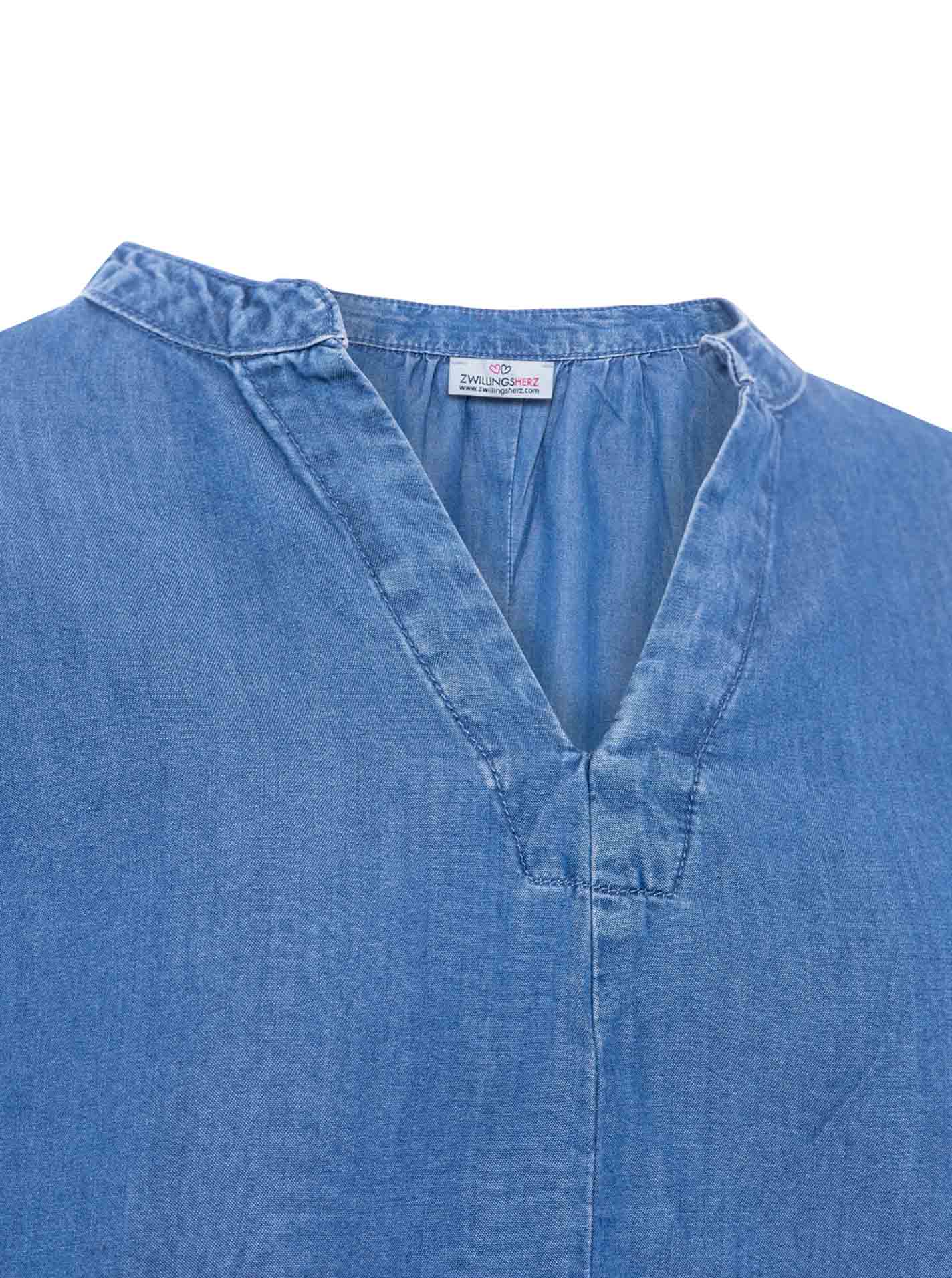 Bluse mit 3/4-Arm aus Lyocell